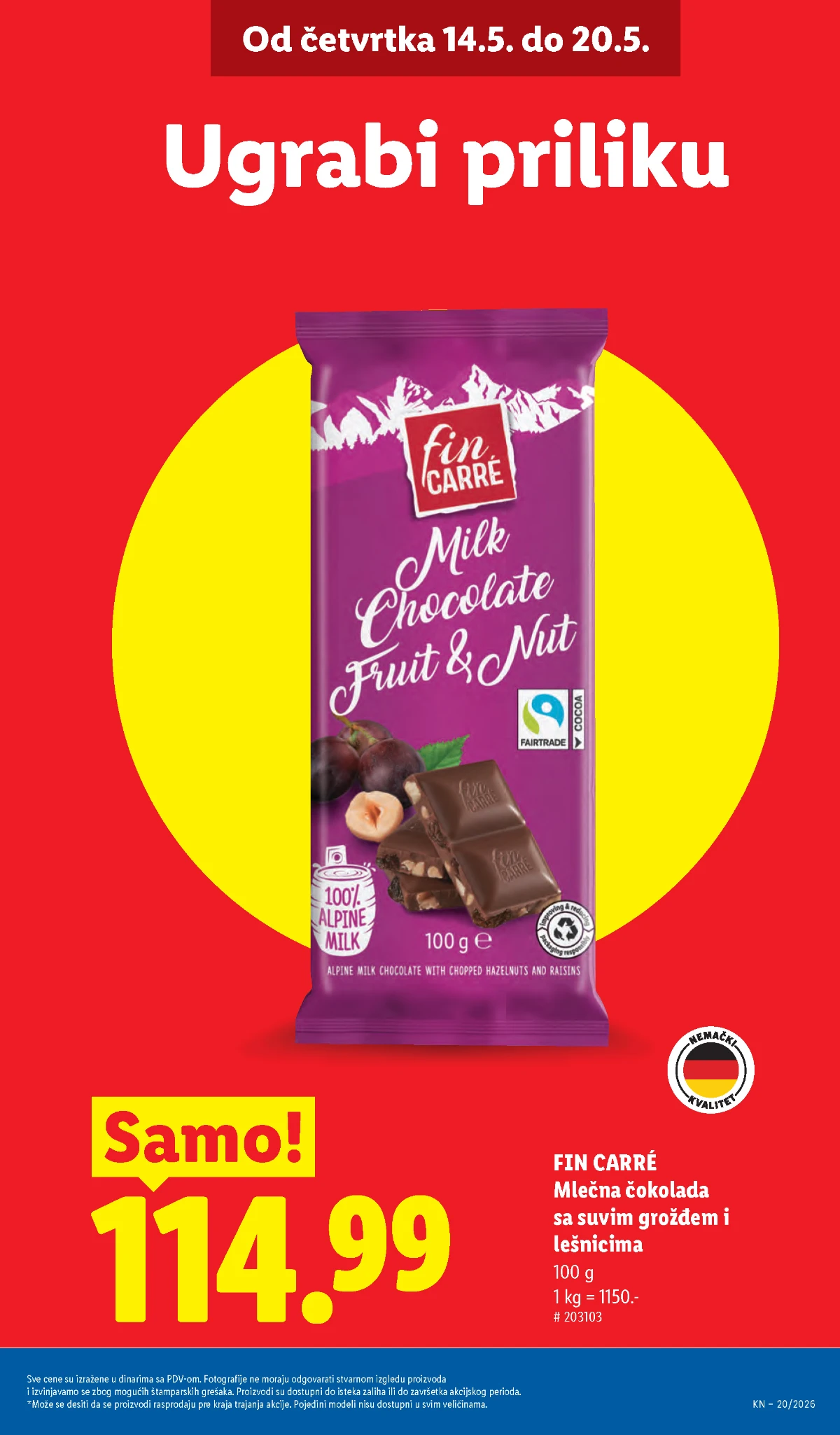Lidl kafa i prehrana maj 2026 – Bellarom kafa i akcijske cene