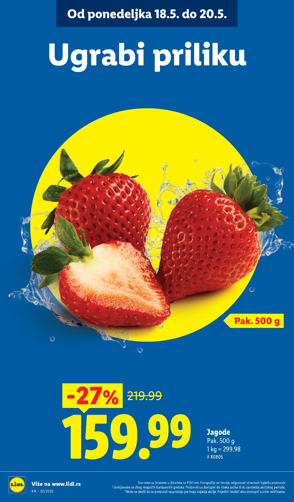 Lidl katalog Srbija maj 2026 – prehrana, pića i proizvodi po hit cenama