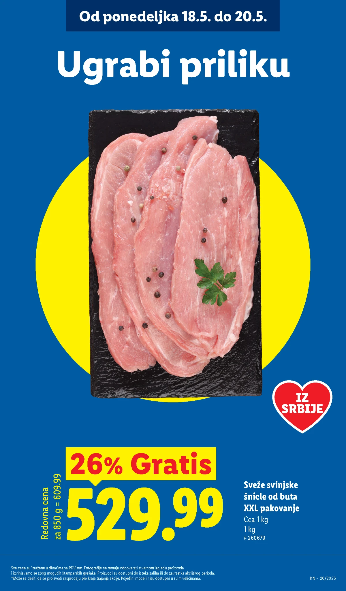 Lidl katalog maj 2026 – proizvodi za svakodnevnu kupovinu po akcijskim cenama