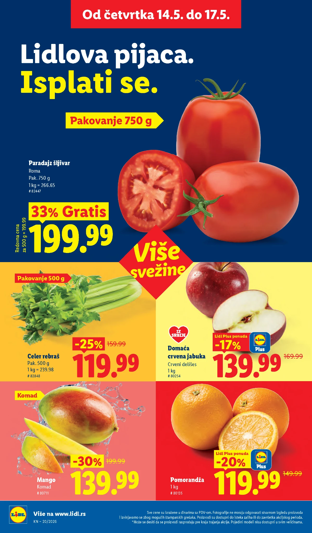 Lidl katalog Srbija 2026 – proizvodi za svakodnevnu kupovinu