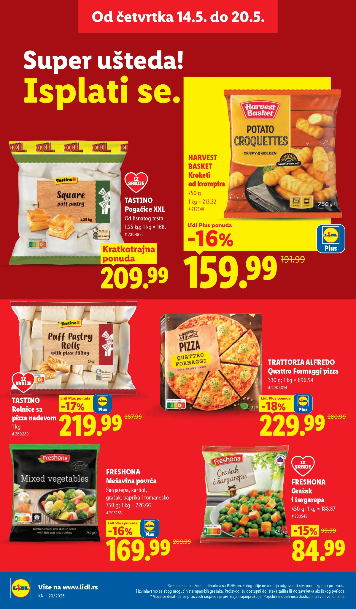 Lidl katalog akcija strana 22 hit ponude Srbija 2026
