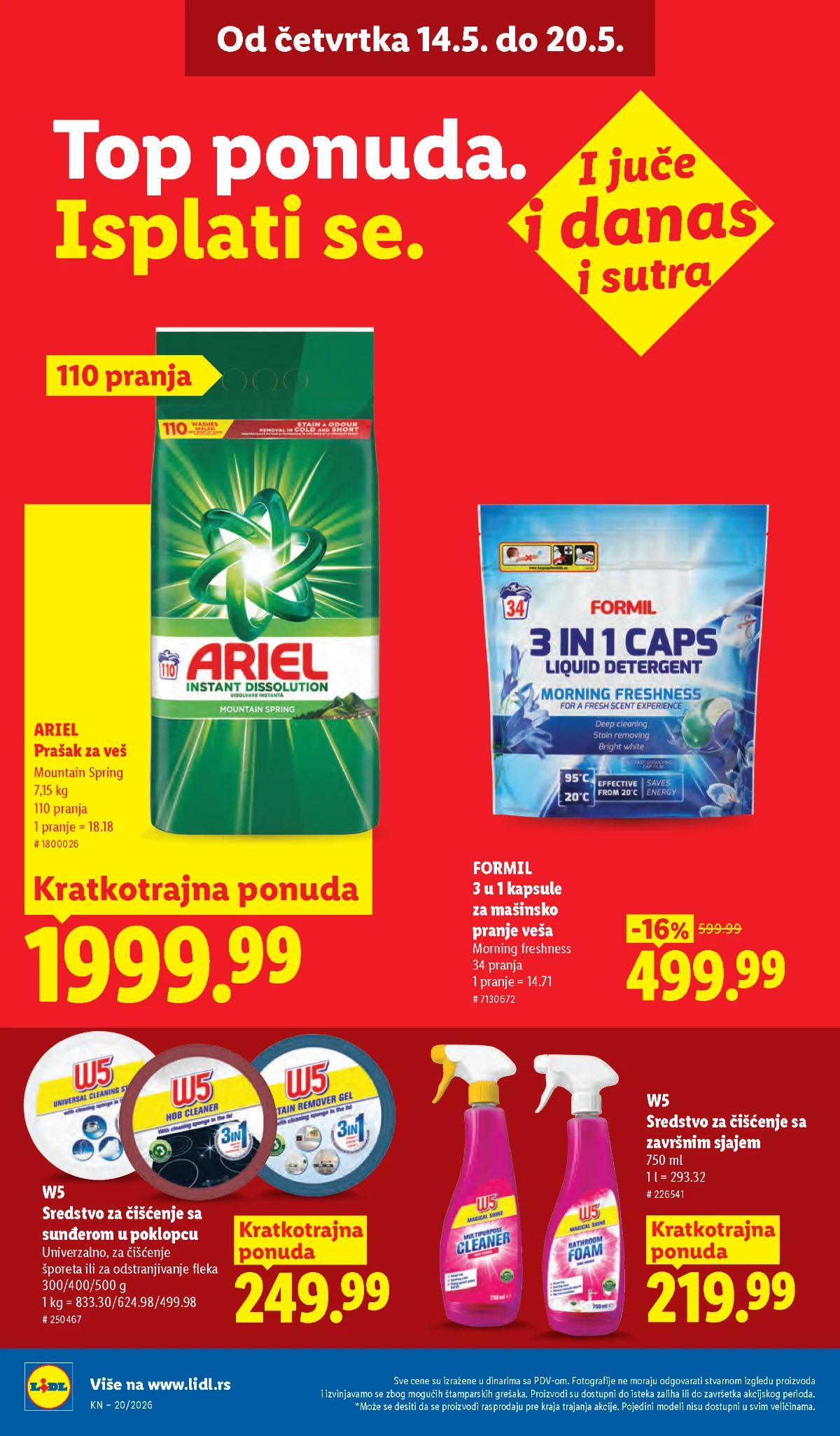 Lidl katalog akcija strana 32 hit ponude Srbija 2026