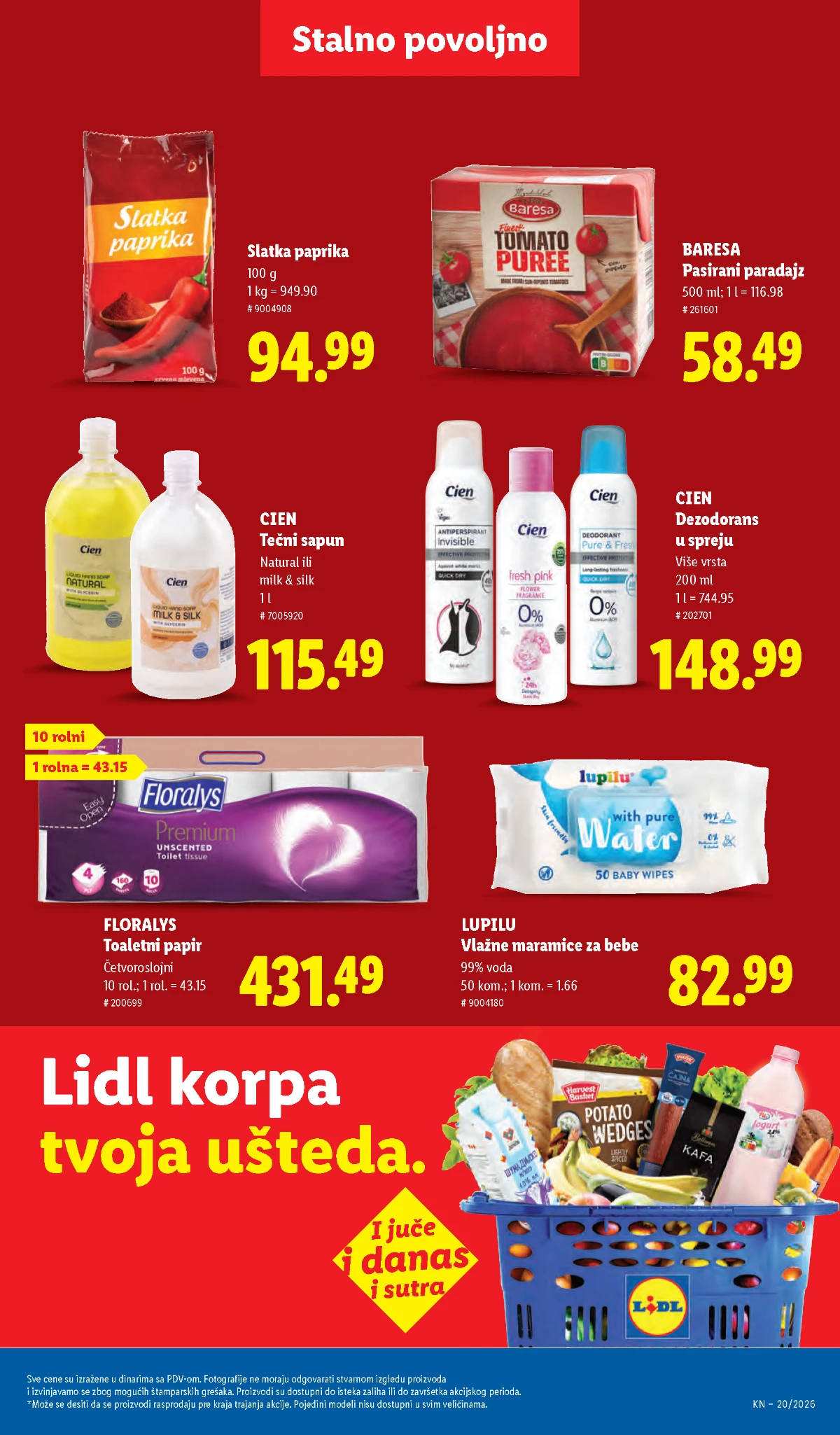 Lidl katalog akcija strana 41 hit ponude Srbija 2026