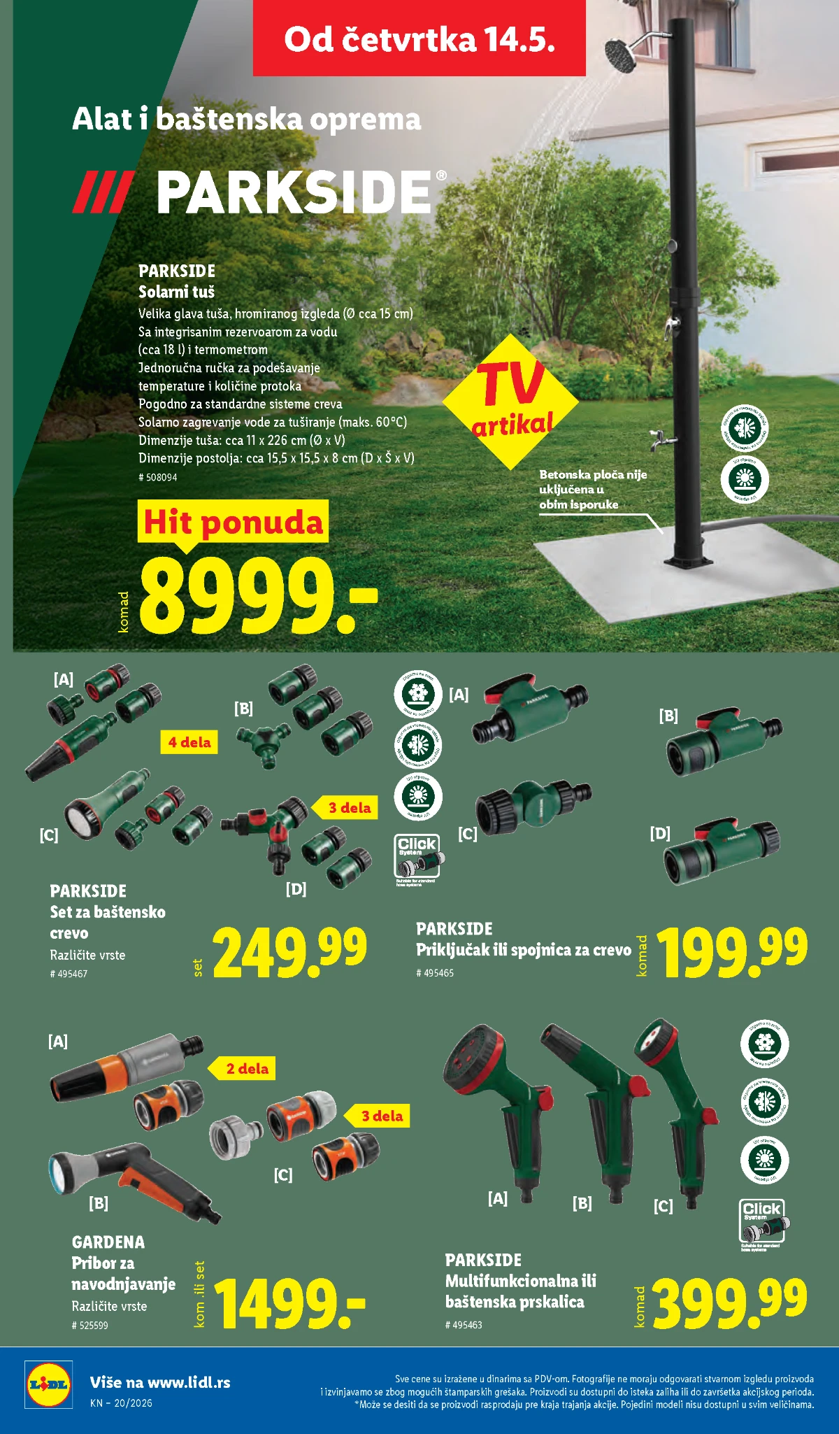 Lidl katalog akcija strana 70 hit ponude Srbija 2026