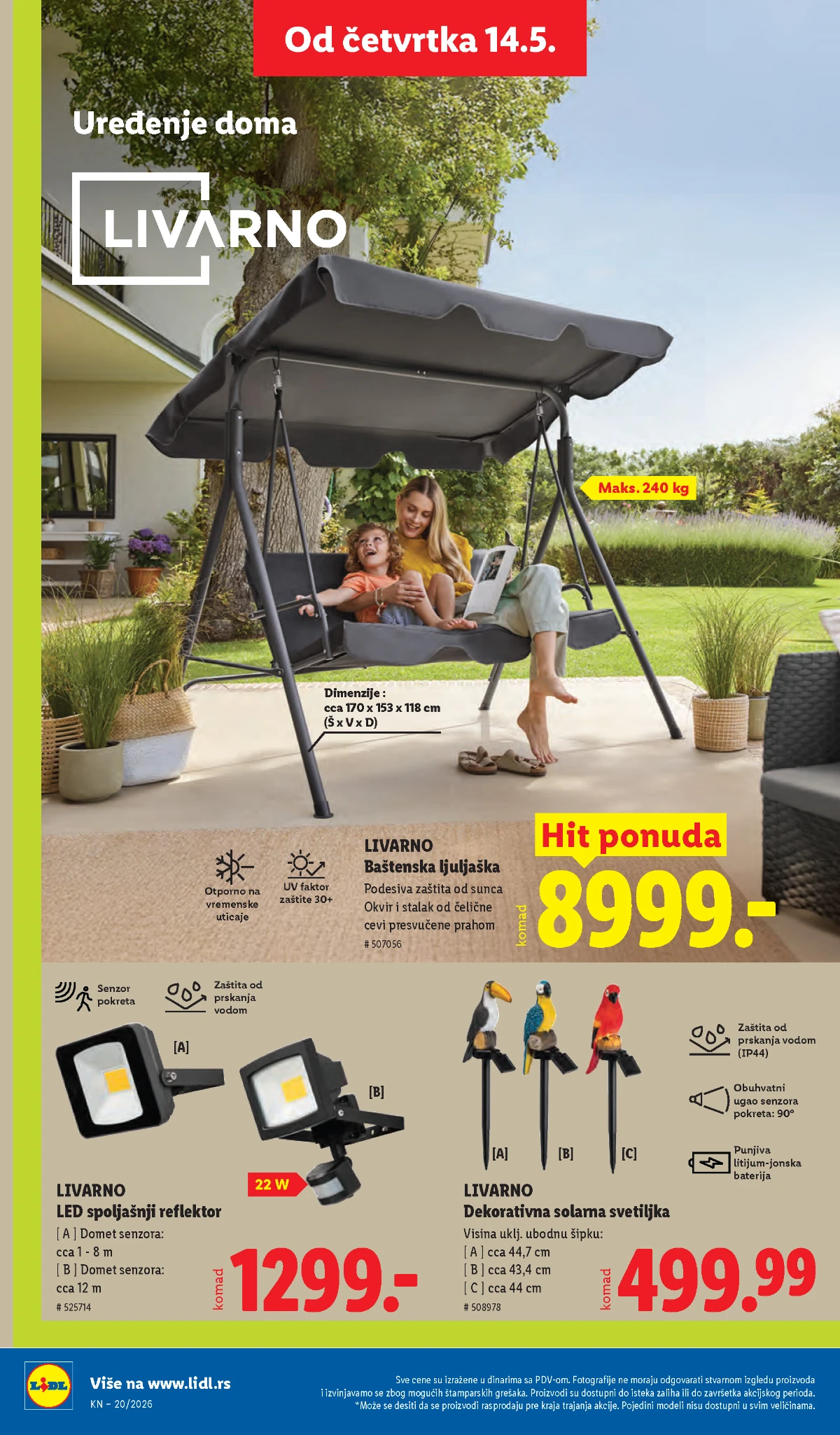 Lidl katalog akcija strana 72 hit ponude Srbija 2026