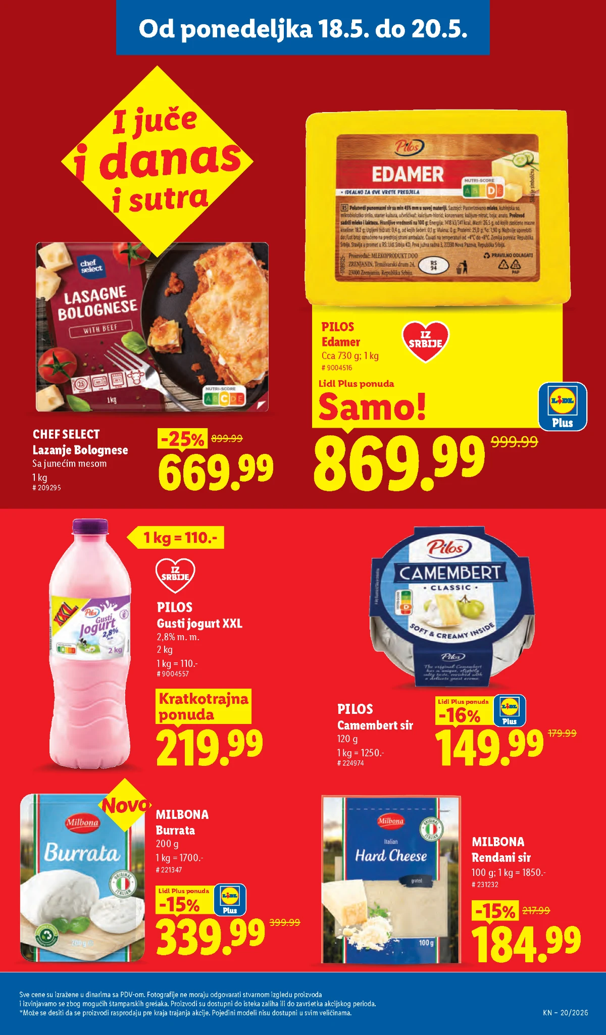 Lidl katalog akcija strana 93 hit ponude Srbija 2026