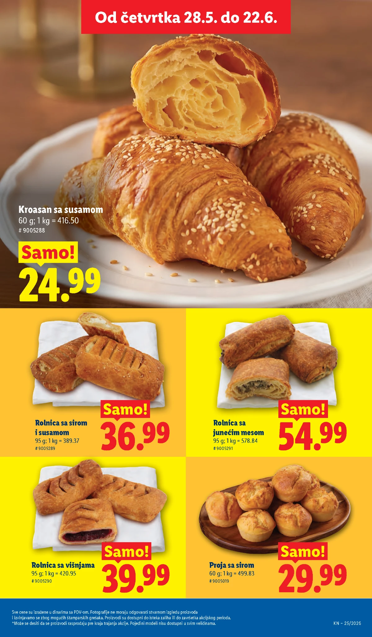 Hleb sa krompirom, integralne zemičke i mini bageti na akciji