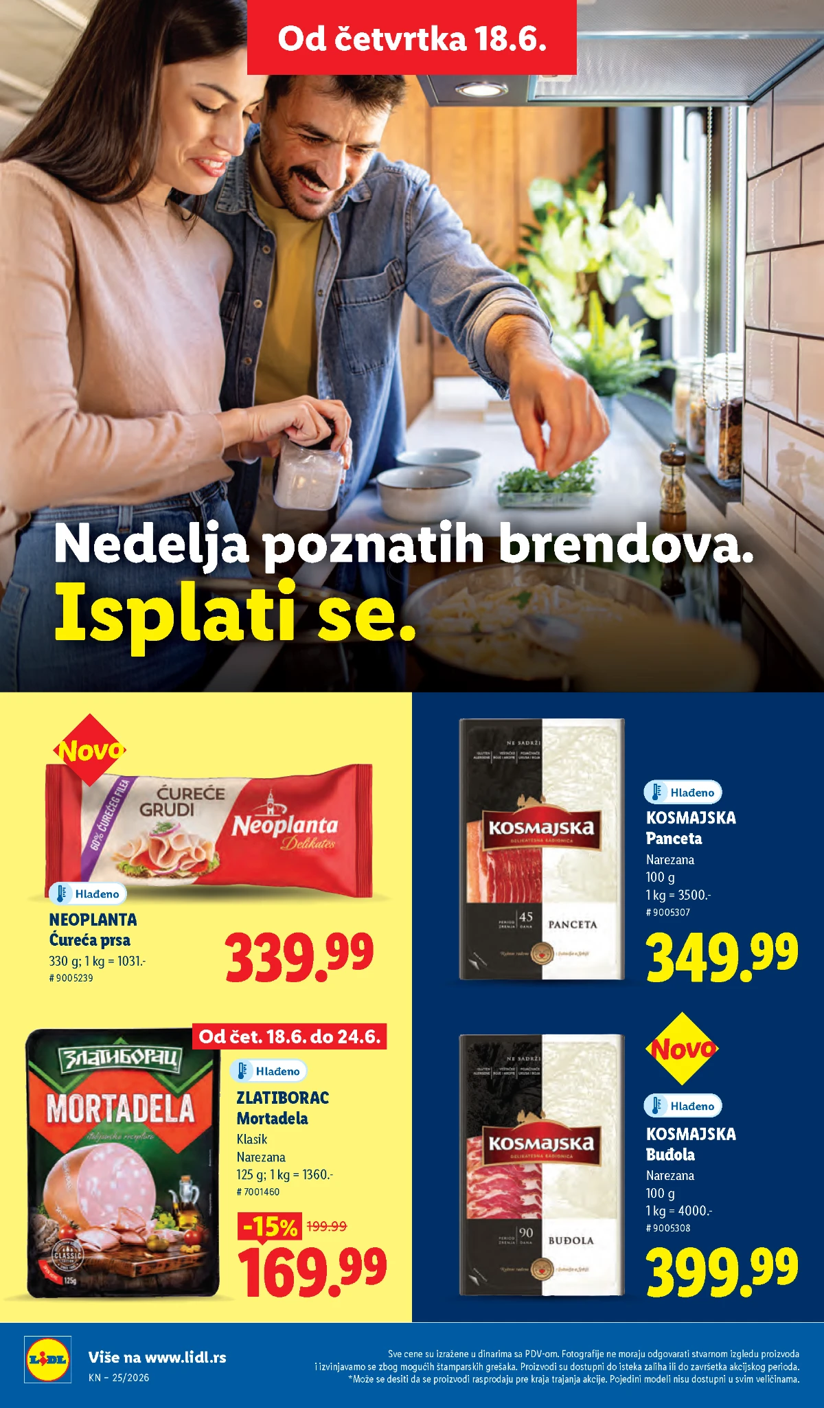 Čokolade, kafa, vafli i slatkiši po Lidl cenama
