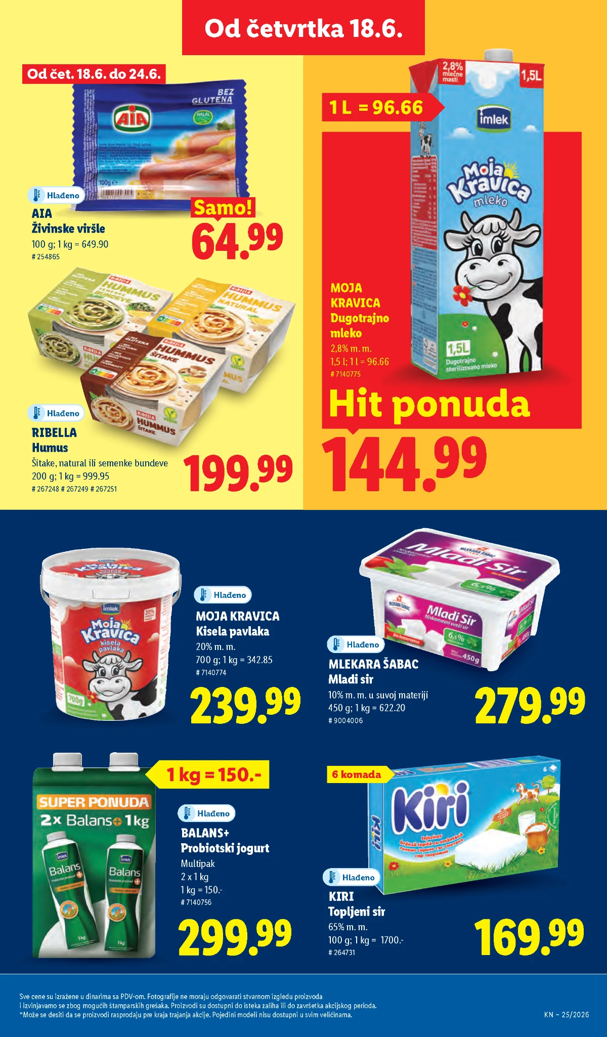 Neoplanta, Zlatiborac i Kosmajska delikates proizvodi po akcijskim cenama