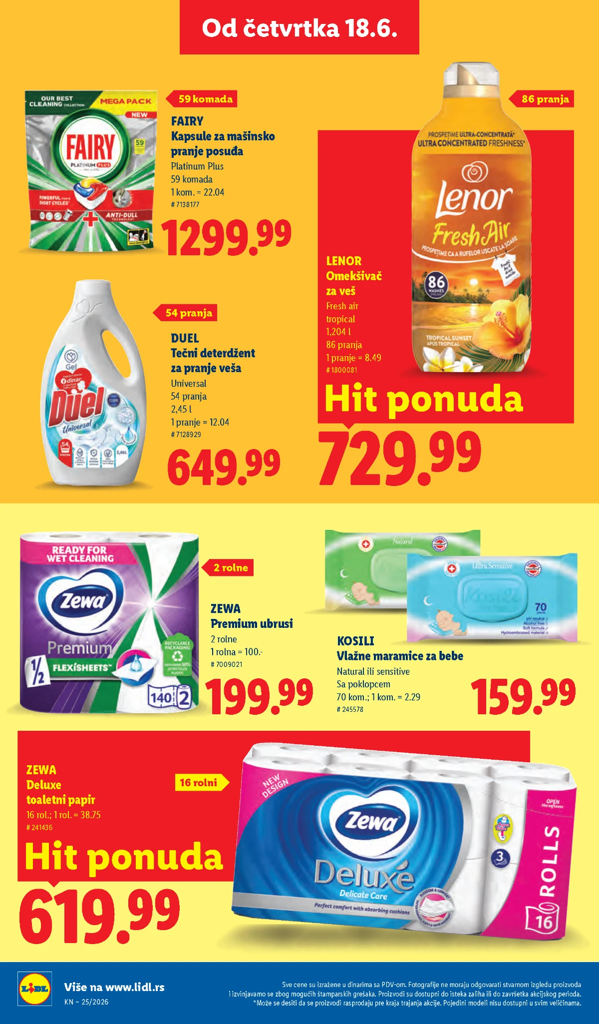 Monster, Pepsi, Sprite i Fruvita proizvodi na Lidl akciji