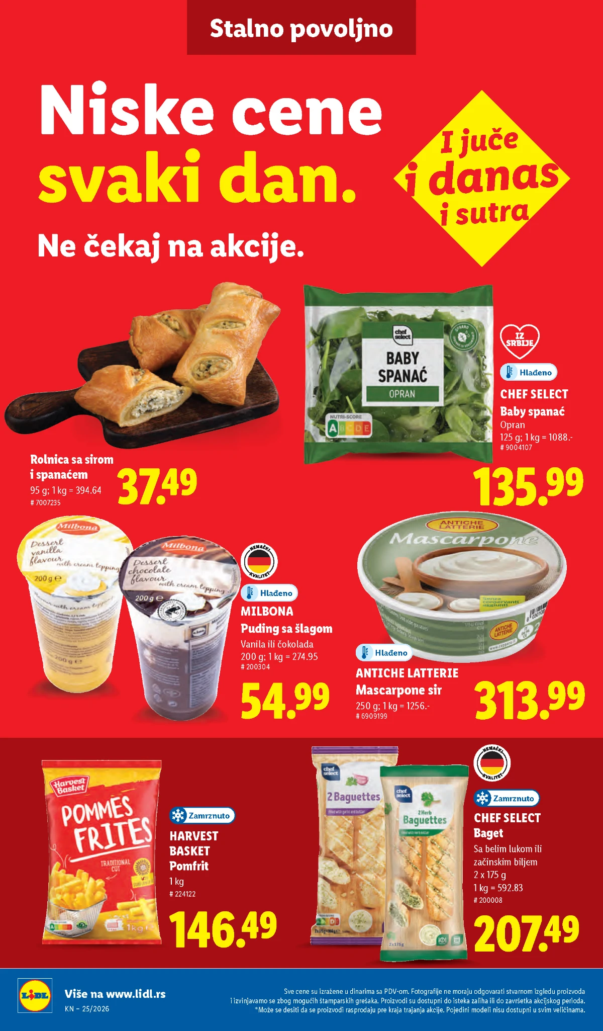 Stalno povoljno Lidl ponuda prehrambenih proizvoda