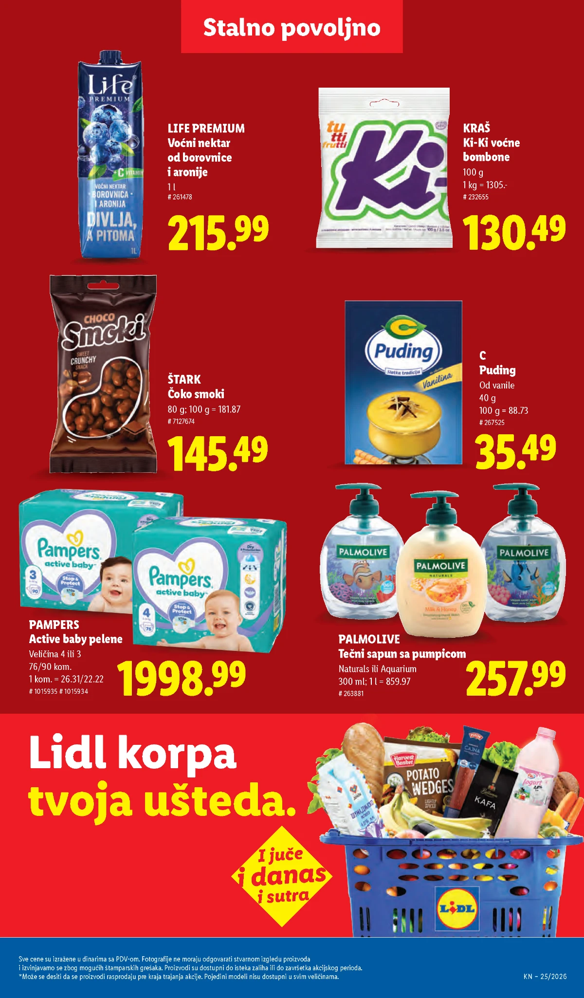 Pampers Palmolive Ki Ki i voćni napici na akciji