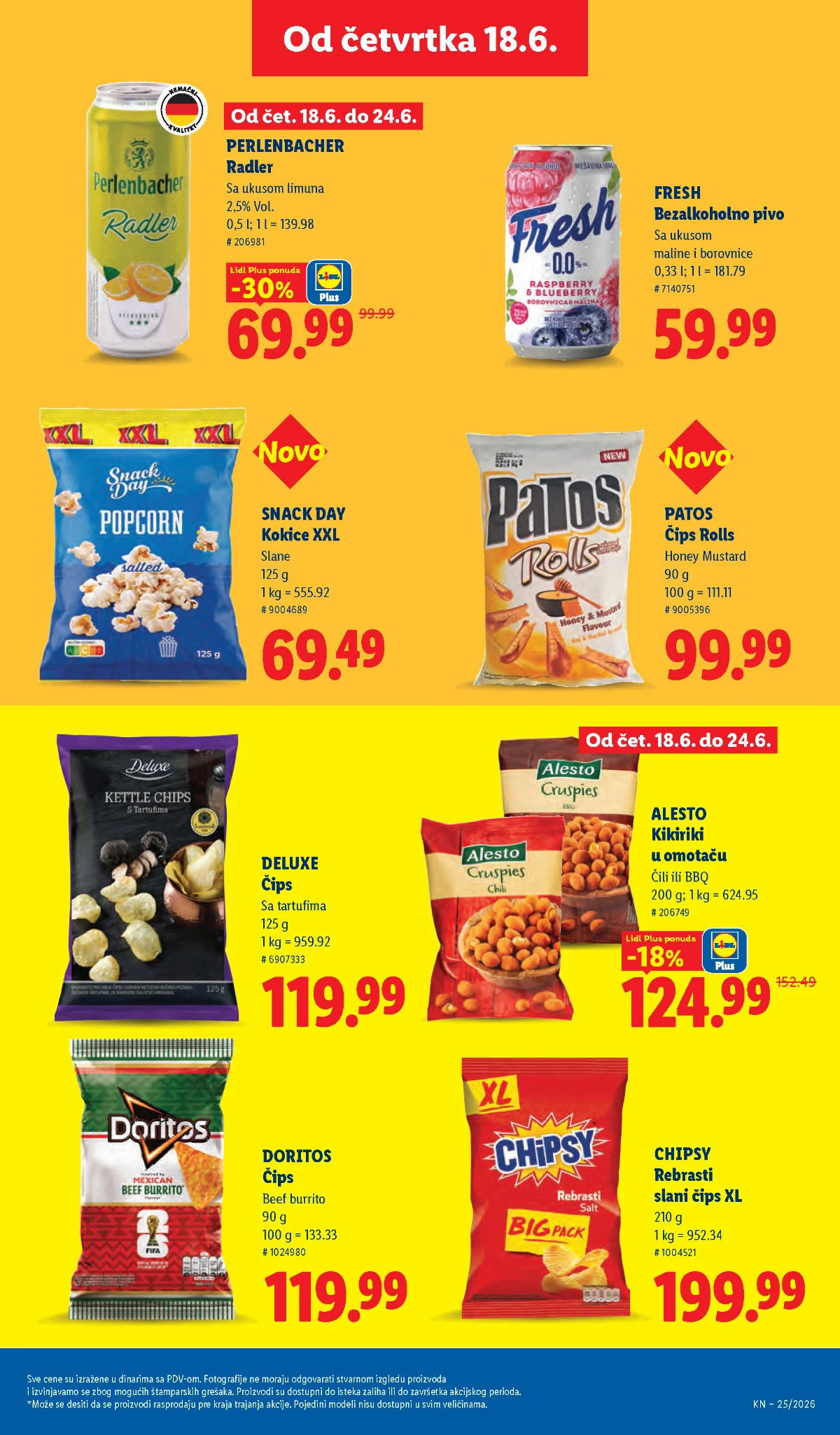 Doritos Chipsy Deluxe i kokice na akciji