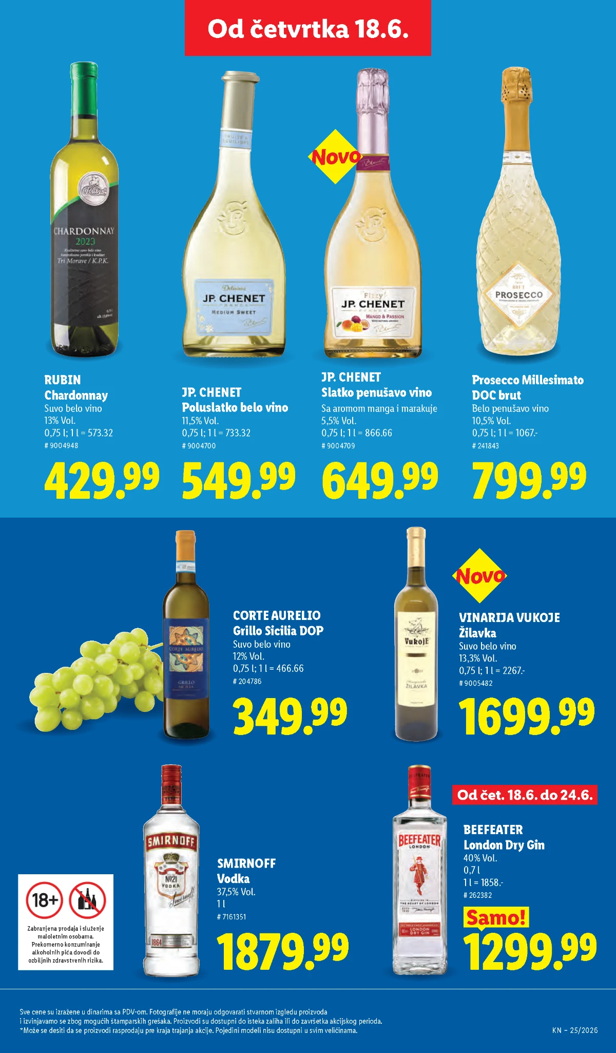 Lidl specijaliteti Evrope i alkoholna pića od 18.06.2026