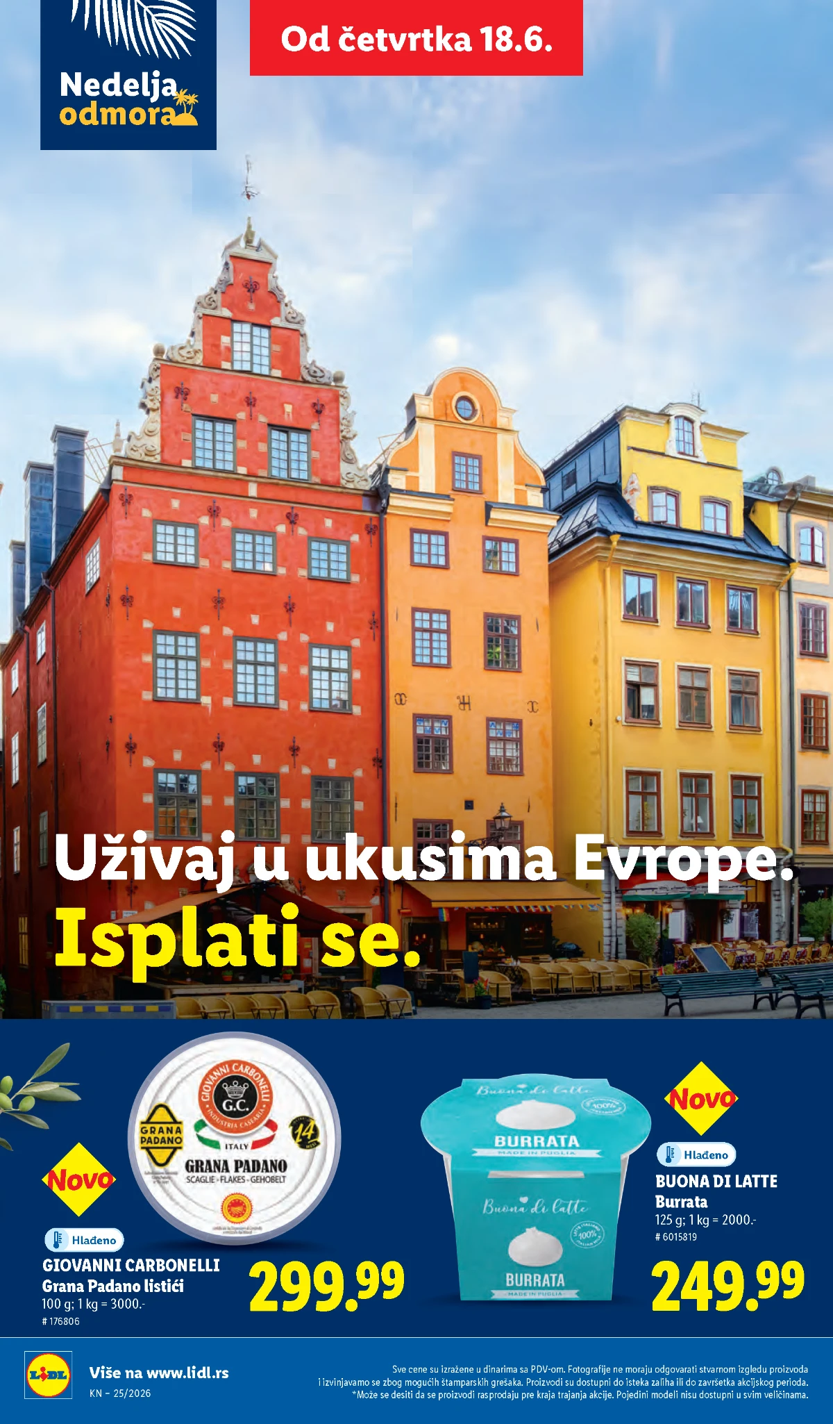 Lidl deserti, vafli i sosovi od 18.06.2026
