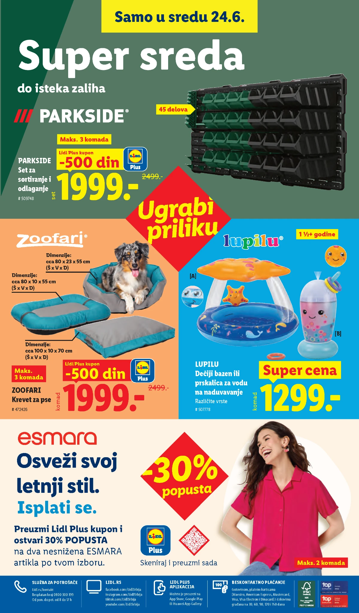Lidl katalog strana 102 – završne Lidl akcije i sniženja