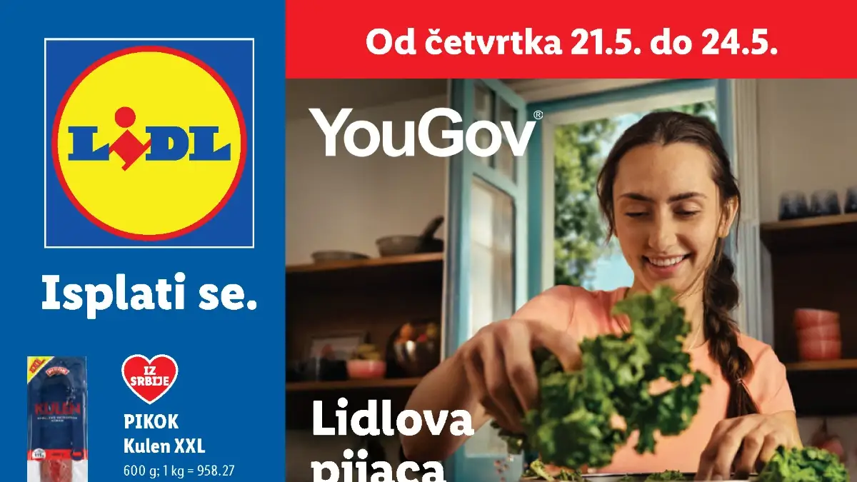 Lidl katalog Srbija maj 2026 – tikvice 119,99 din, nuggets 399,99 din i maslac 279,99 din