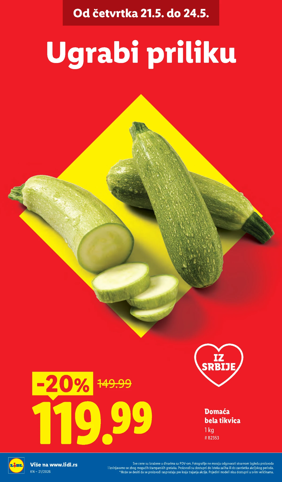 Lidl katalog strana 2 – paradajz 199,99 din i hit ponude od 21.05.2026 Lidl akcija paradajz šljivar 199,99 din i sveže povrće u katalogu maj 2026