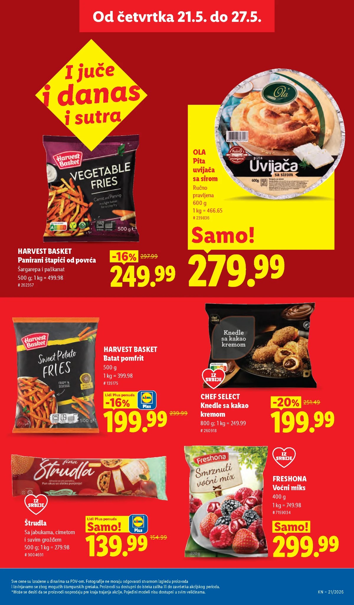 Lidl katalog akcija strana 25 – hit ponude 07.05.–13.05.2026 Lidl katalog akcija strana 25 hit ponude Srbija 2026