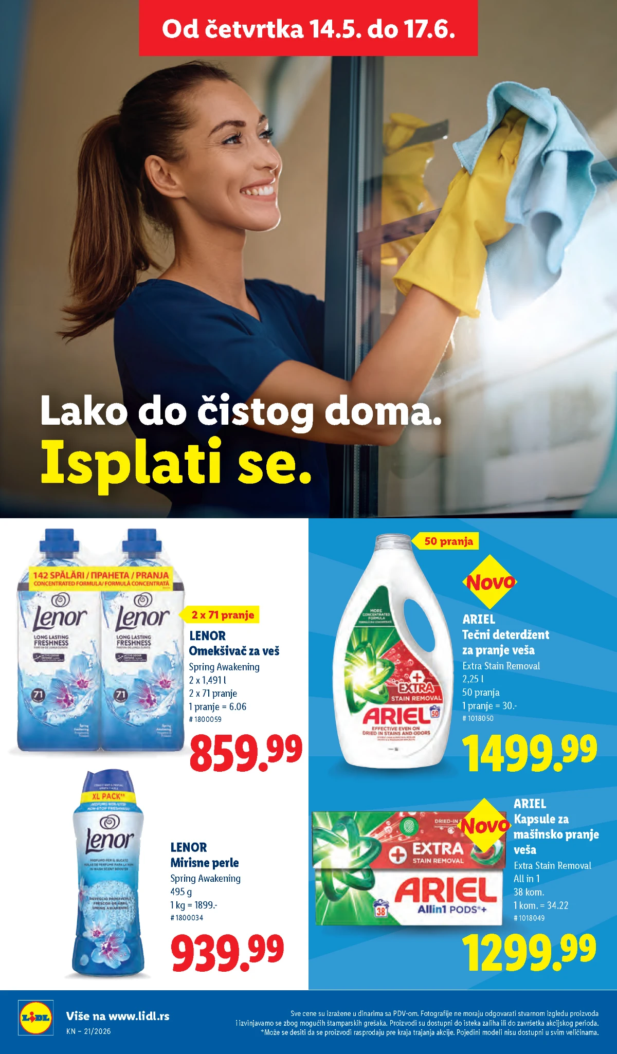 Lidl katalog akcija strana 28 – hit ponude 07.05.–13.05.2026 Lidl katalog akcija strana 28 hit ponude Srbija 2026