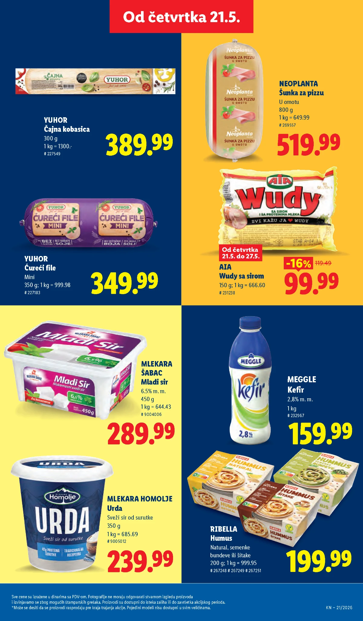 Lidl katalog akcija strana 31 – hit ponude 07.05.–13.05.2026 Lidl katalog akcija strana 31 hit ponude Srbija 2026