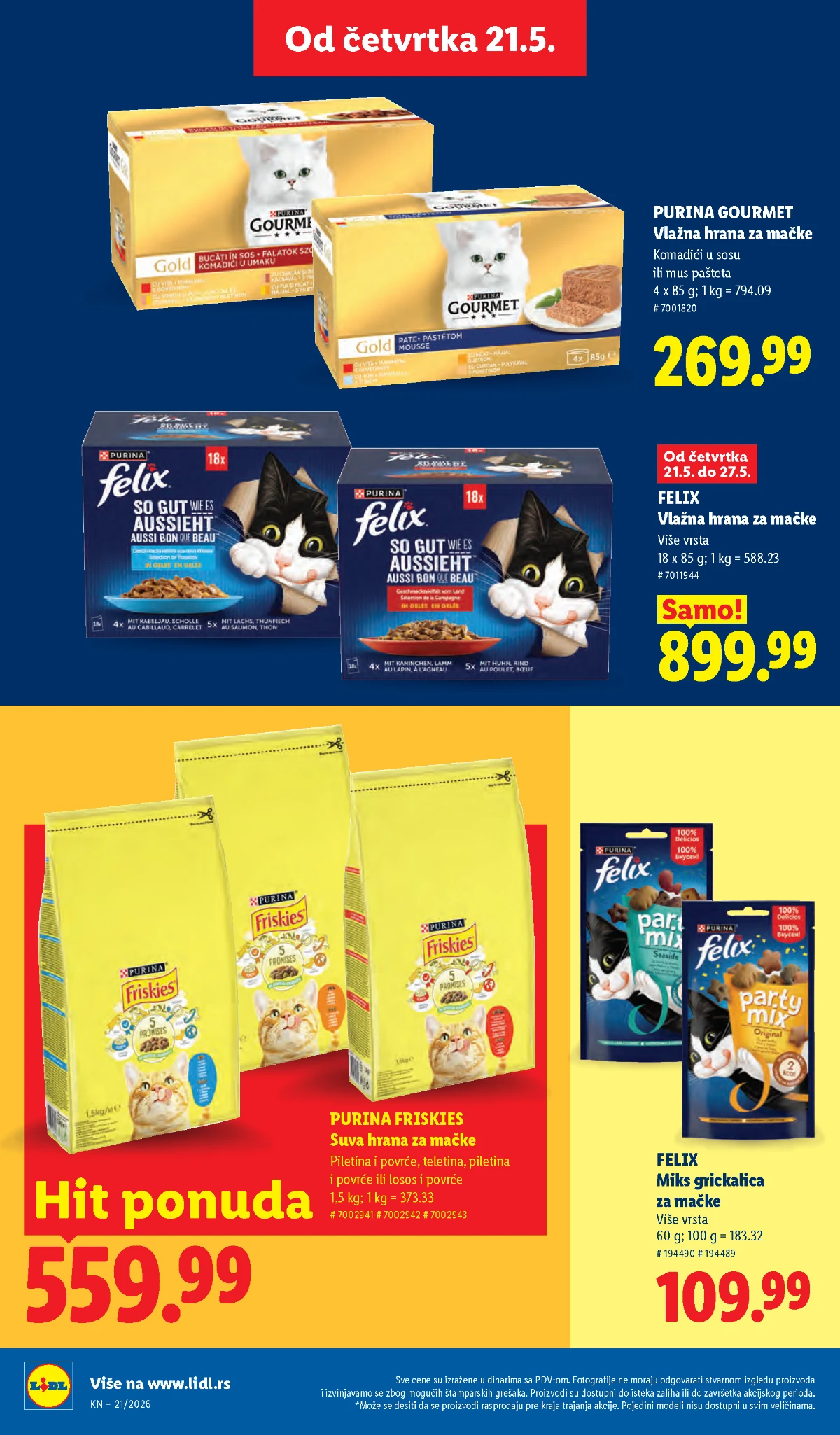 Lidl katalog akcija strana 40 – hit ponude 07.05.–13.05.2026 Lidl katalog akcija strana 40 hit ponude Srbija 2026