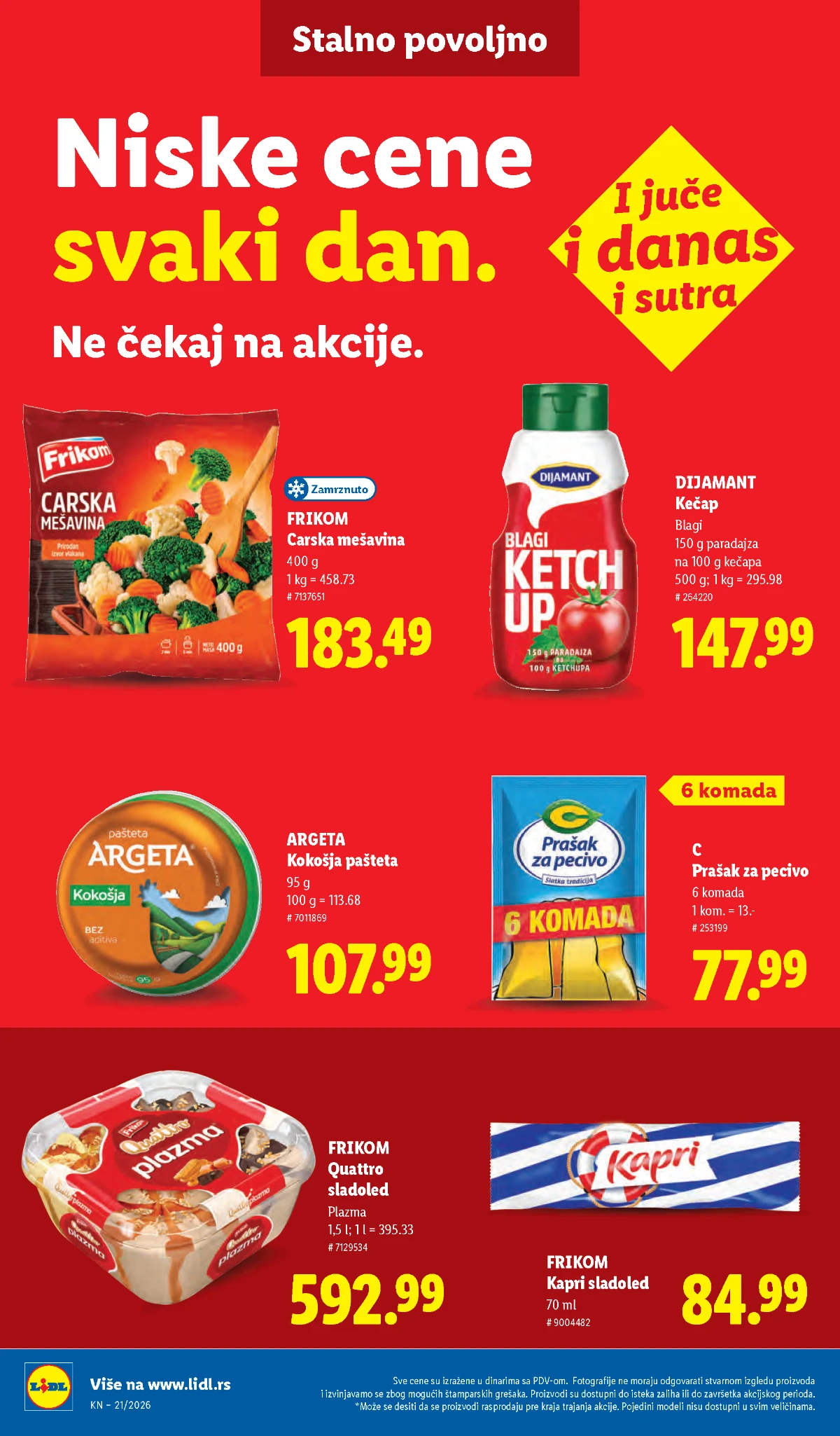 Lidl katalog akcija strana 44 – hit ponude 07.05.–13.05.2026 Lidl katalog akcija strana 44 hit ponude Srbija 2026