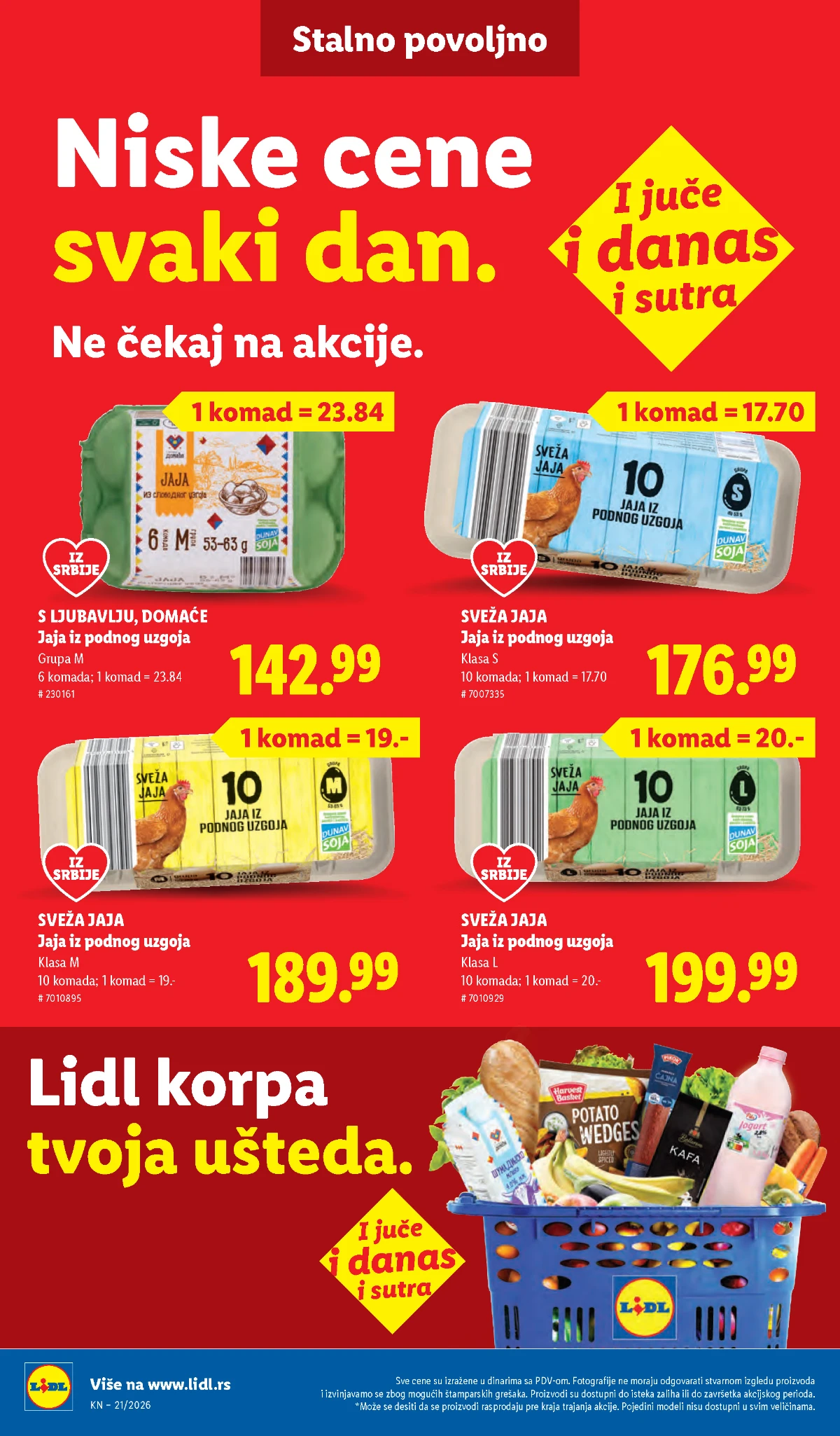 Lidl katalog akcija strana 46 – hit ponude 07.05.–13.05.2026 Lidl katalog akcija strana 46 hit ponude Srbija 2026