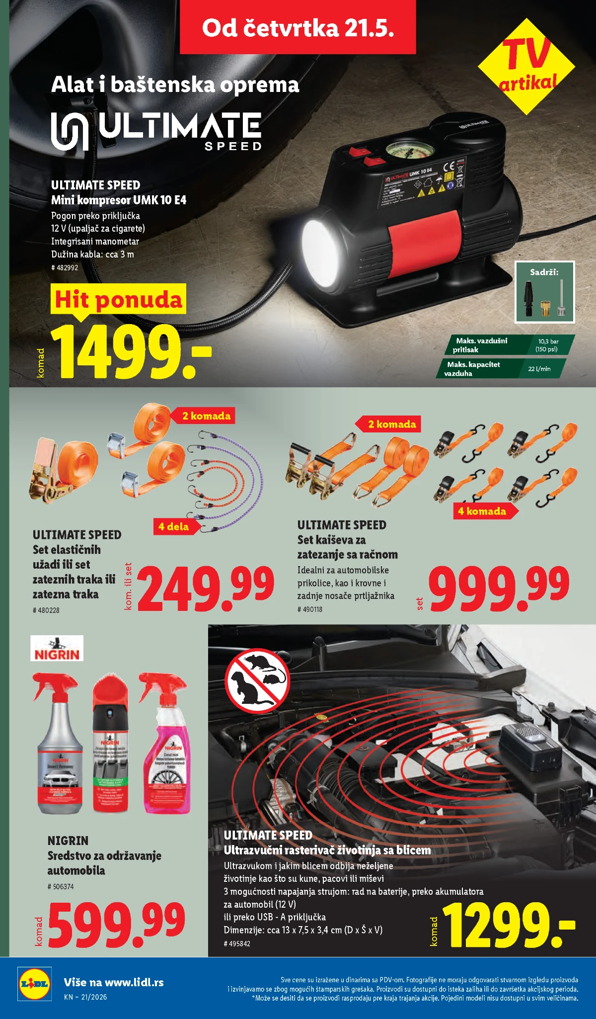 Lidl katalog akcija strana 74 – hit ponude 07.05.–13.05.2026 Lidl katalog akcija strana 74 hit ponude Srbija 2026