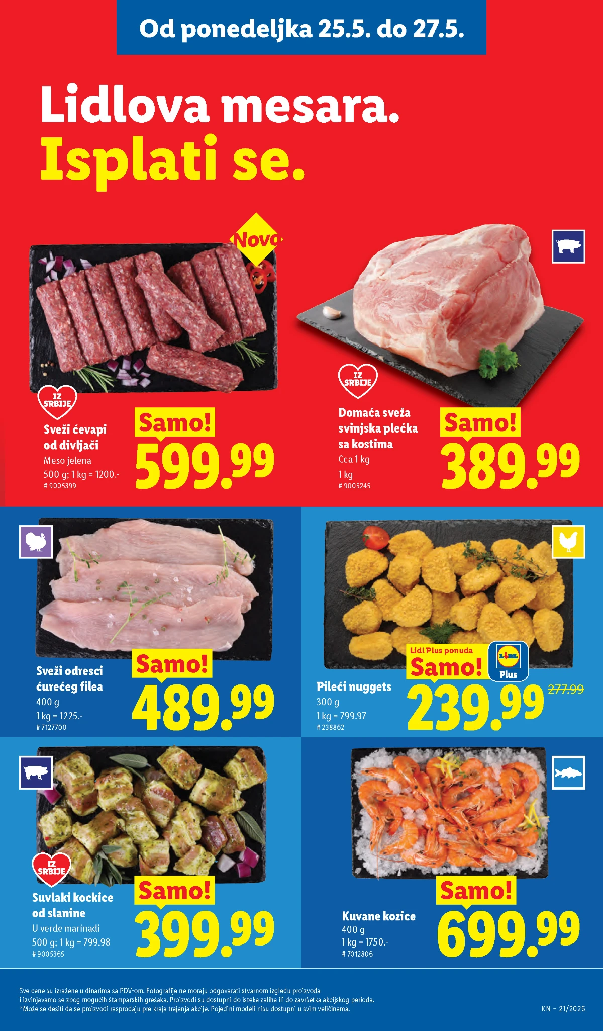 Lidl katalog akcija strana 95 – hit ponude 07.05.–13.05.2026 Lidl katalog akcija strana 95 hit ponude Srbija 2026