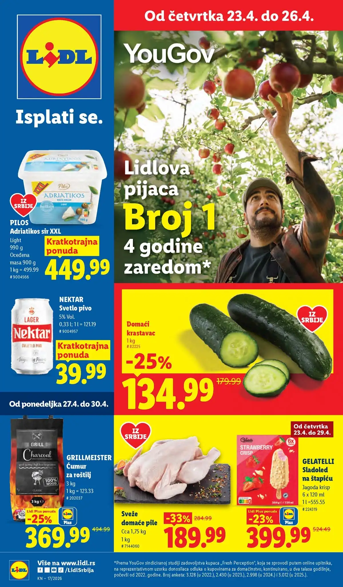 Lidl akcija stiže novi katalog sniženja do 29.04.2026 Srbija