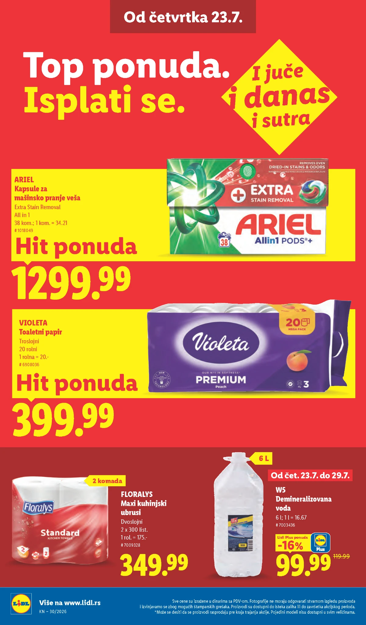 Kafa, namazi i slatki proizvodi Grand kafa, Nescafe, Lino Lada i Nutella proizvodi na akciji