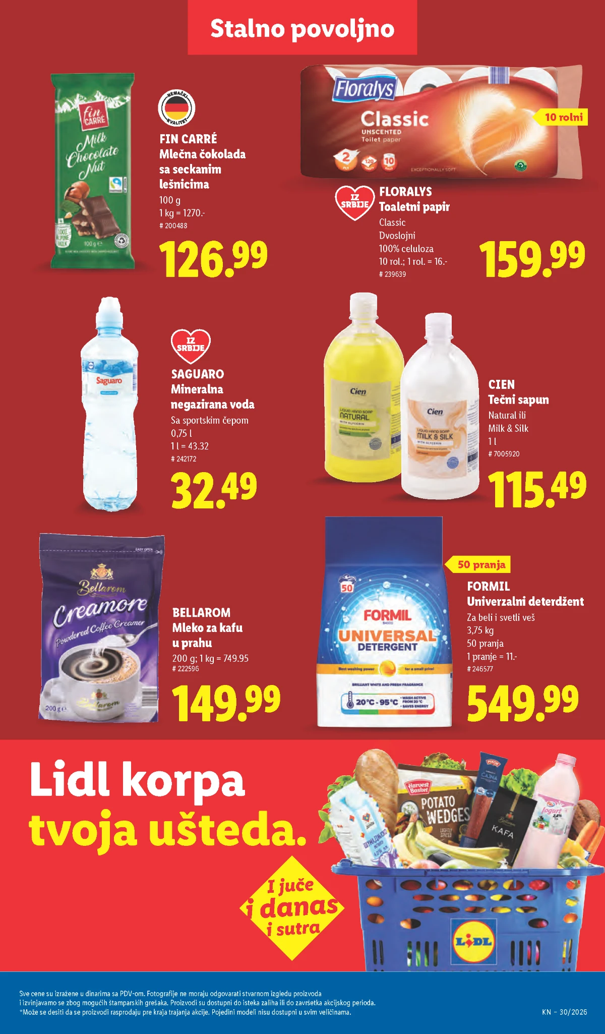 Oralna higijena i proizvodi za negu na sniženju Colgate Lacalut Pantene i Naturella proizvodi na akciji