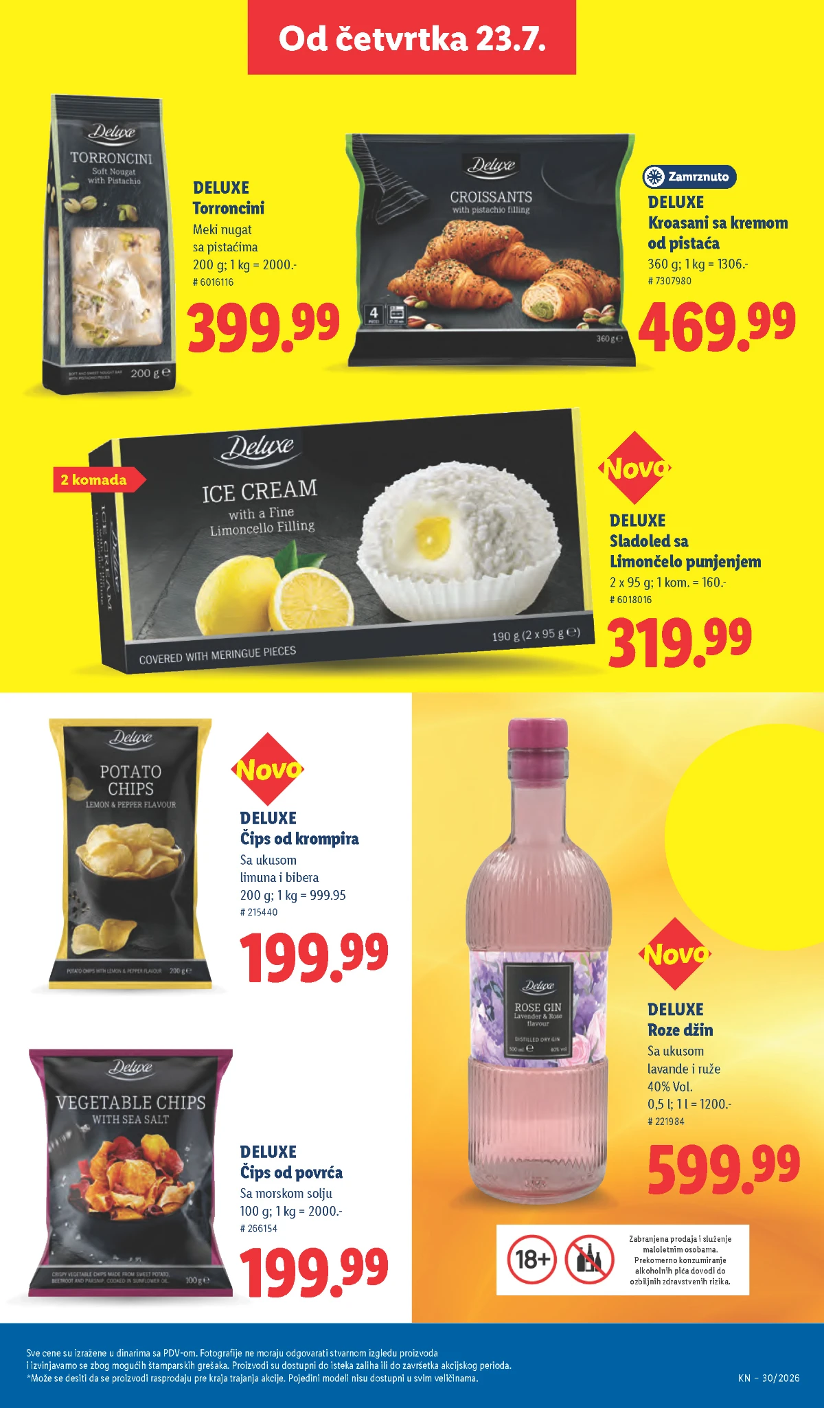 Veliki izbor grickalica po akcijskim cenama Doritos Chipsy Deluxe i kokice na akciji