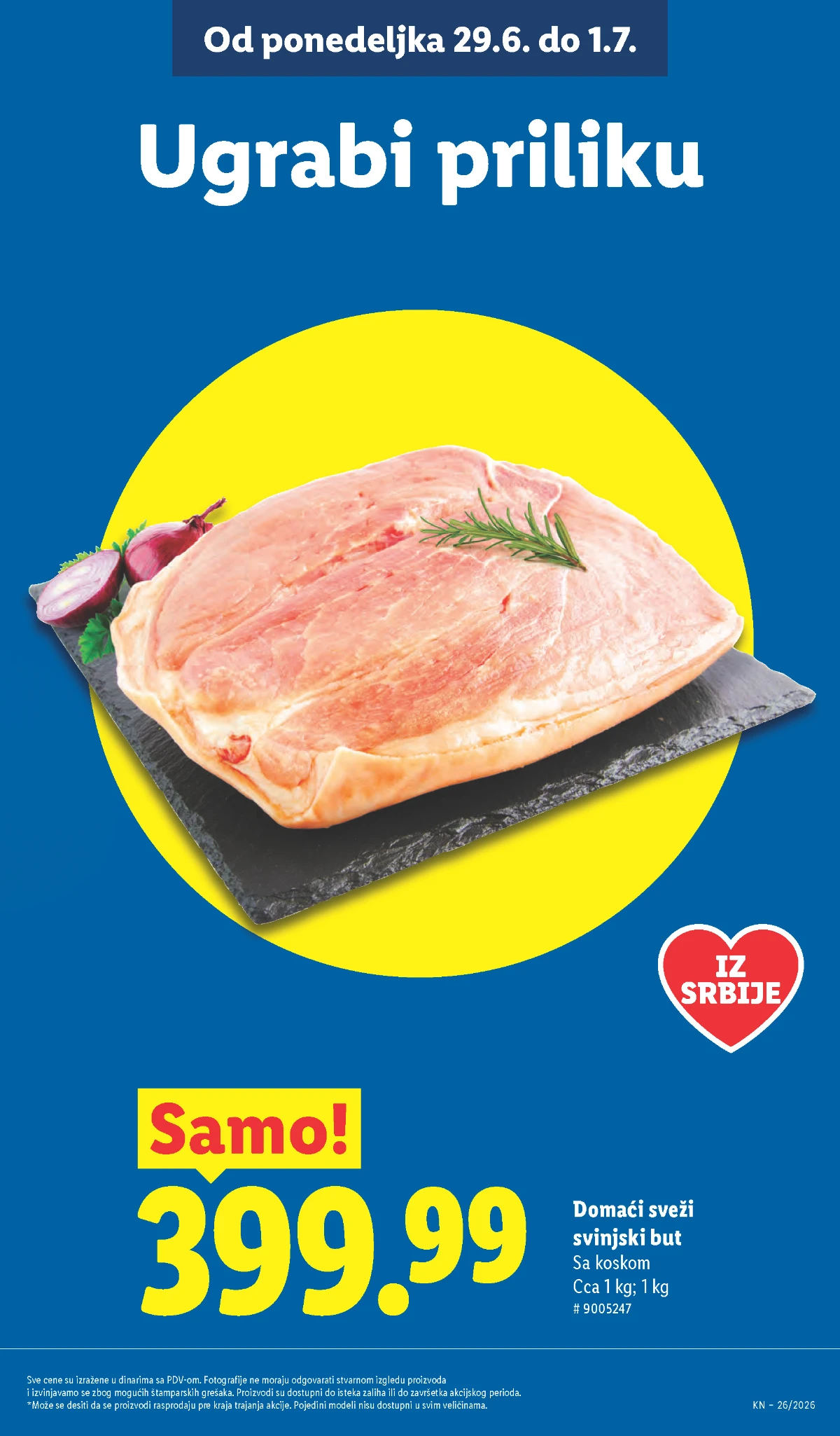 Lidl mesara i akcija na sveže meso Sveže meso i proizvodi iz Lidl mesare po akcijskim cenama