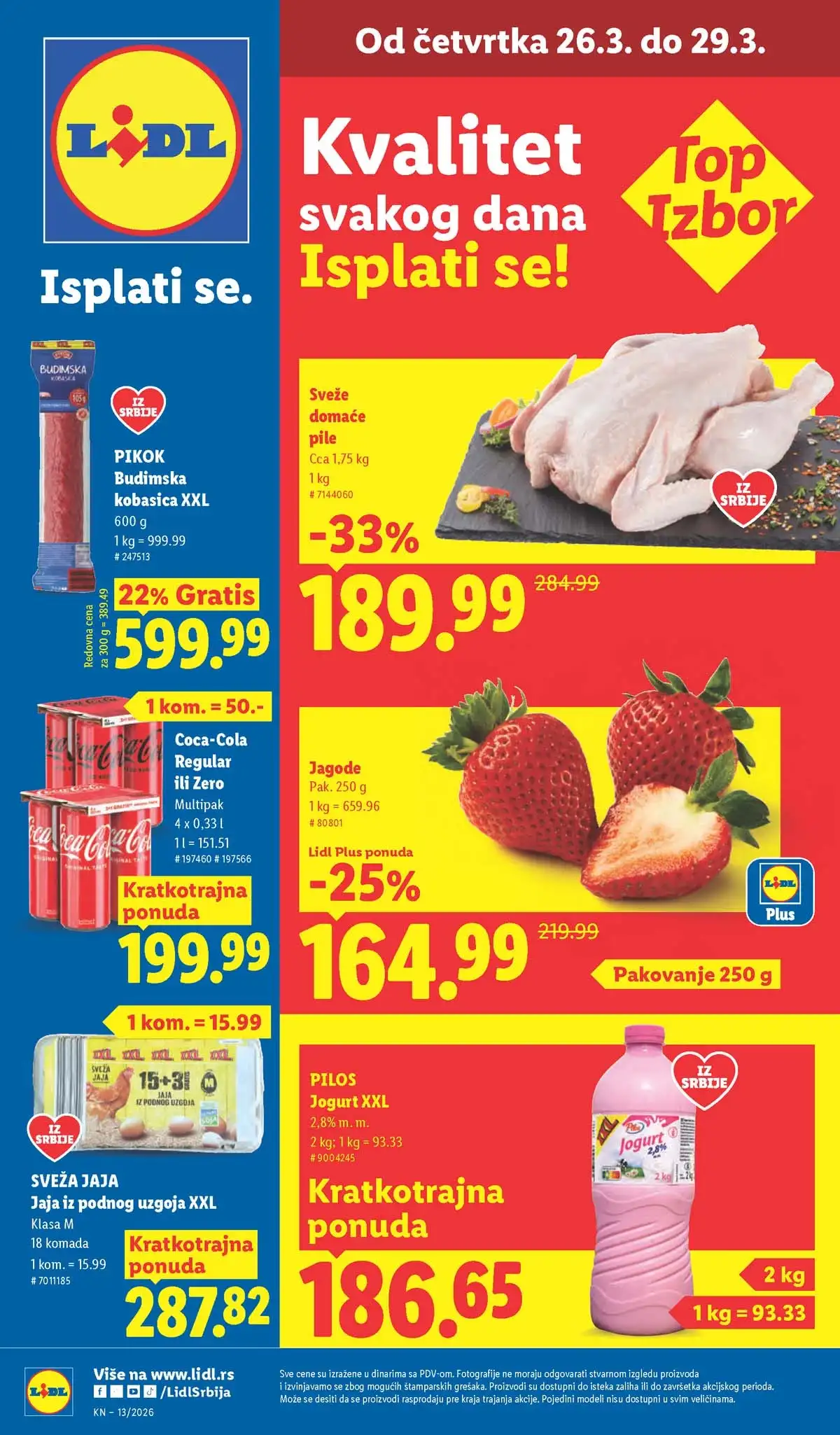 Lidl akcija stiže novi katalog sniženja do 01.04.2026 Srbija