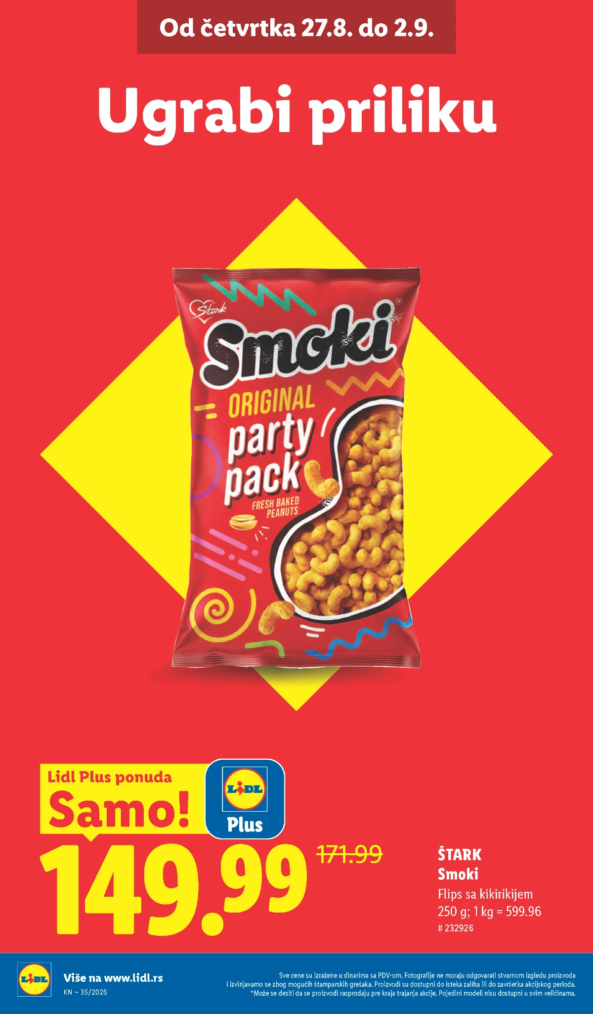 Lidl katalog strana 10 – Štark Smoki 250 g uz Lidl Plus cenu