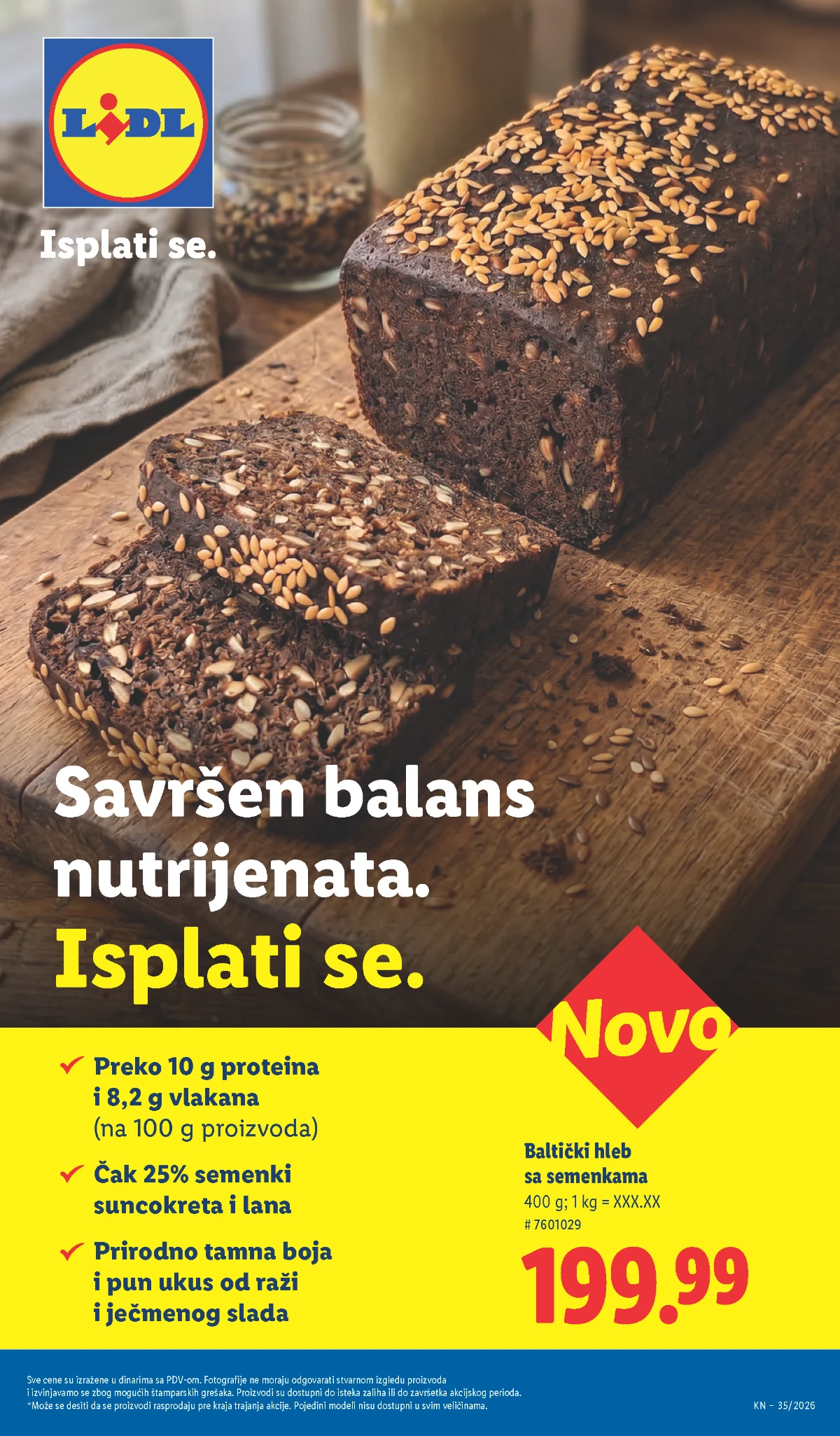 Lidl katalog strana 27 – novi baltički hleb sa semenkama 400 g
