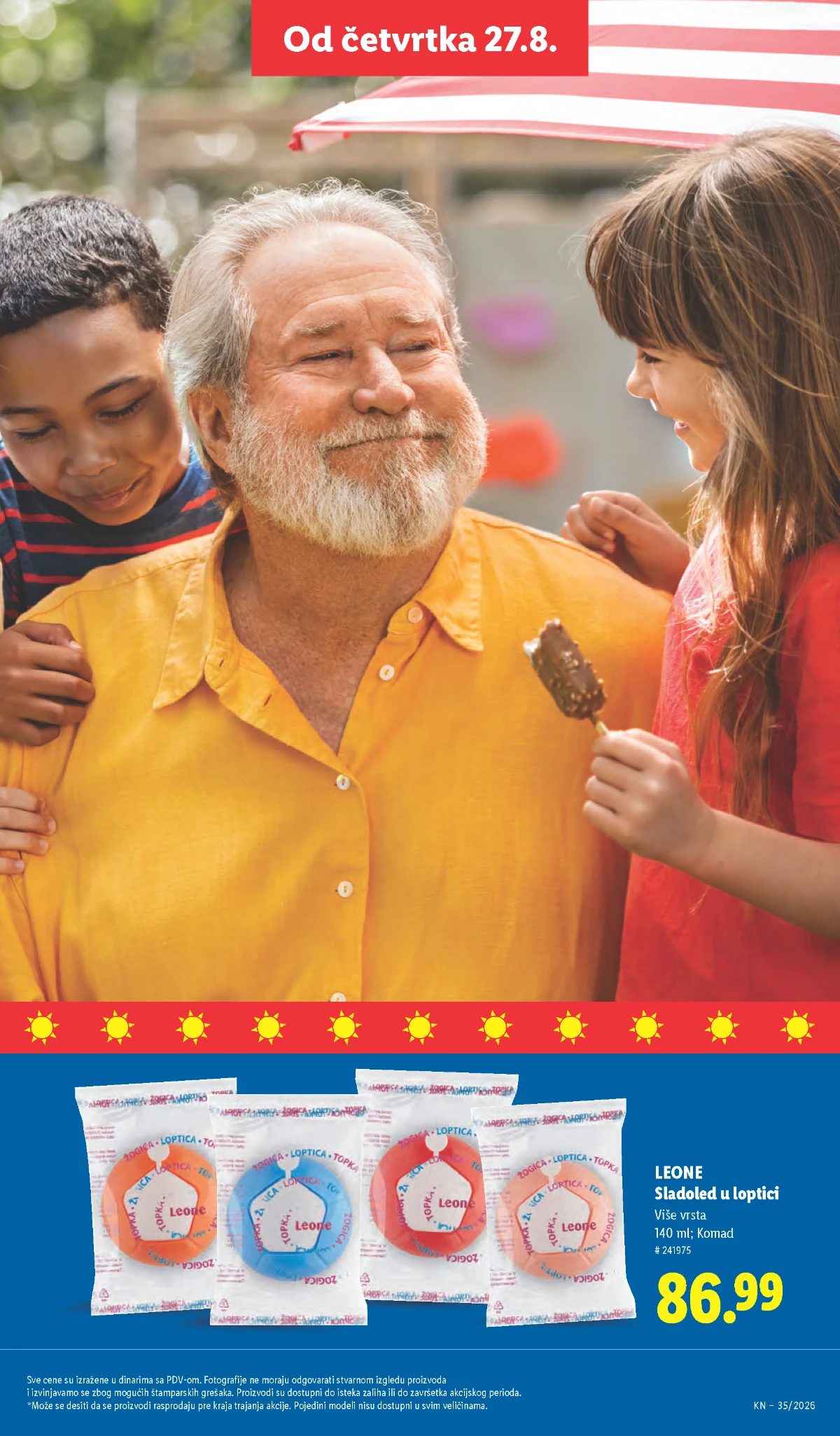 Lidl katalog strana 49 – Leone sladoled u loptici u više ukusa