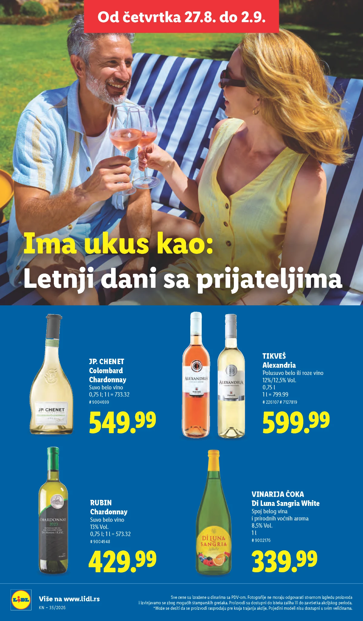 Lidl katalog strana 52 – Tikveš, Rubin, JP Chenet i Di Luna vina