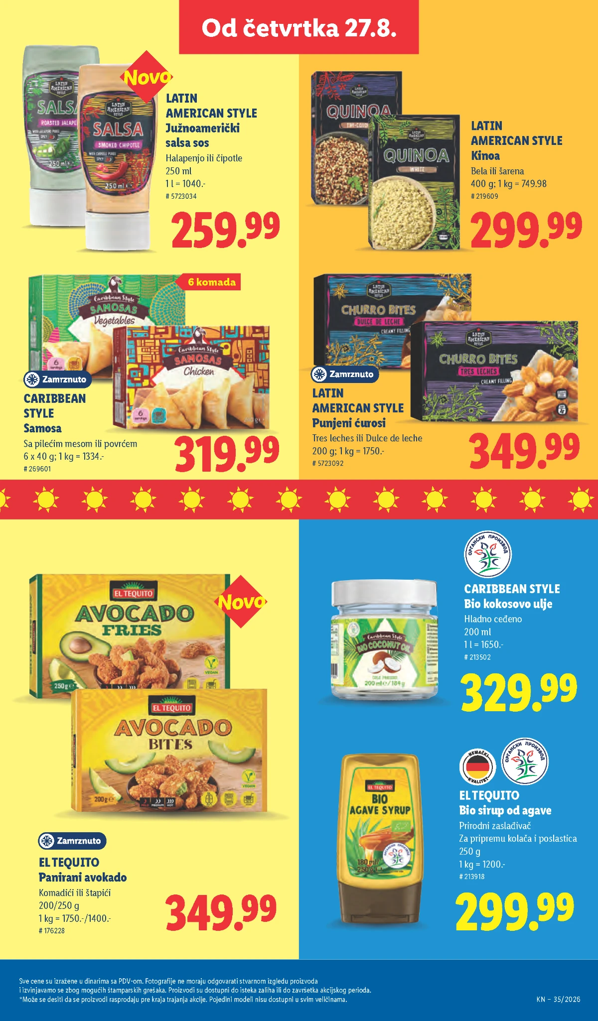 Lidl katalog strana 55 – panirani avokado, kinoa, kokosovo ulje i ćurosi