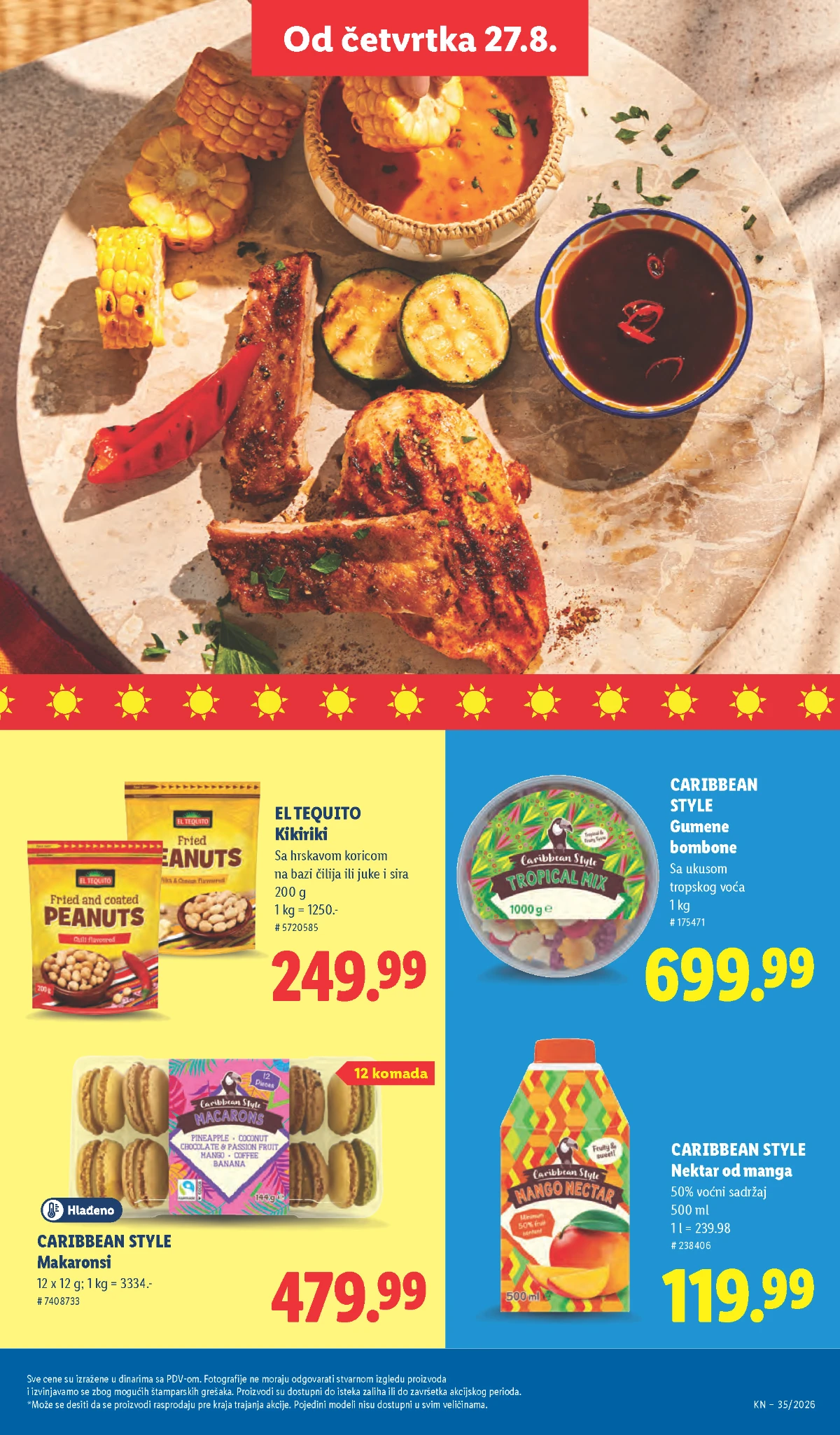 Lidl katalog strana 57 – nektar od manga, makaronsi, bombone i kikiriki
