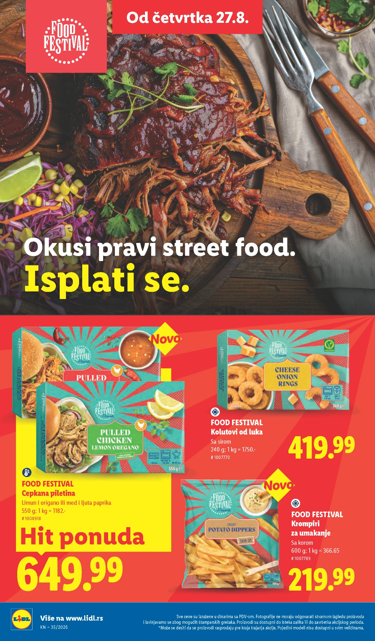 Lidl katalog strana 60 – cepkana piletina, krompiri i kolutovi od luka