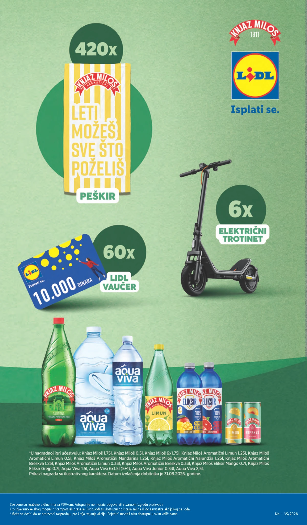 Lidl katalog strana 65 – nagrade električni trotineti i Lidl vaučeri
