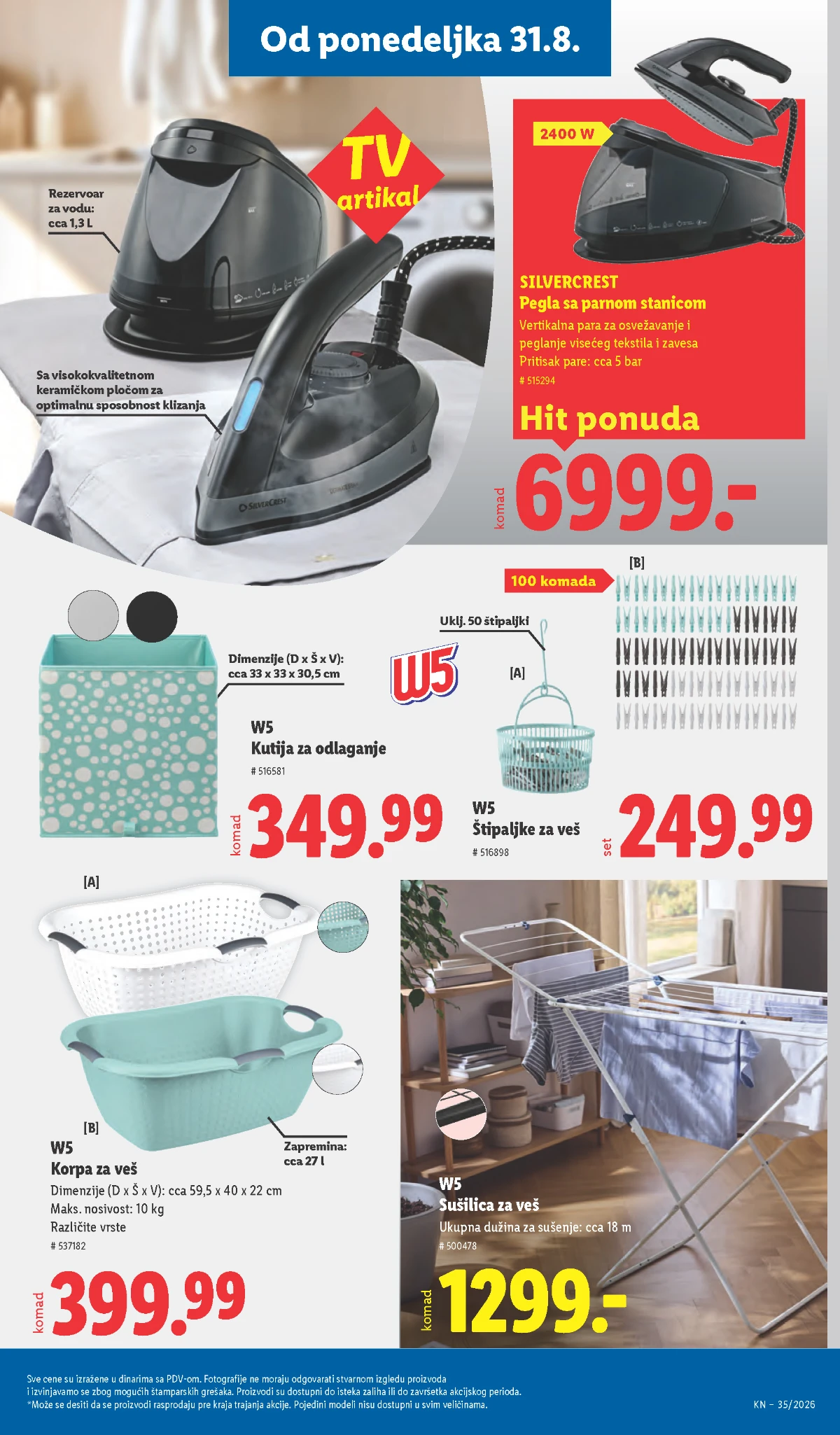 Lidl katalog strana 87 – Silvercrest pegla sa parnom stanicom i sušilica za veš