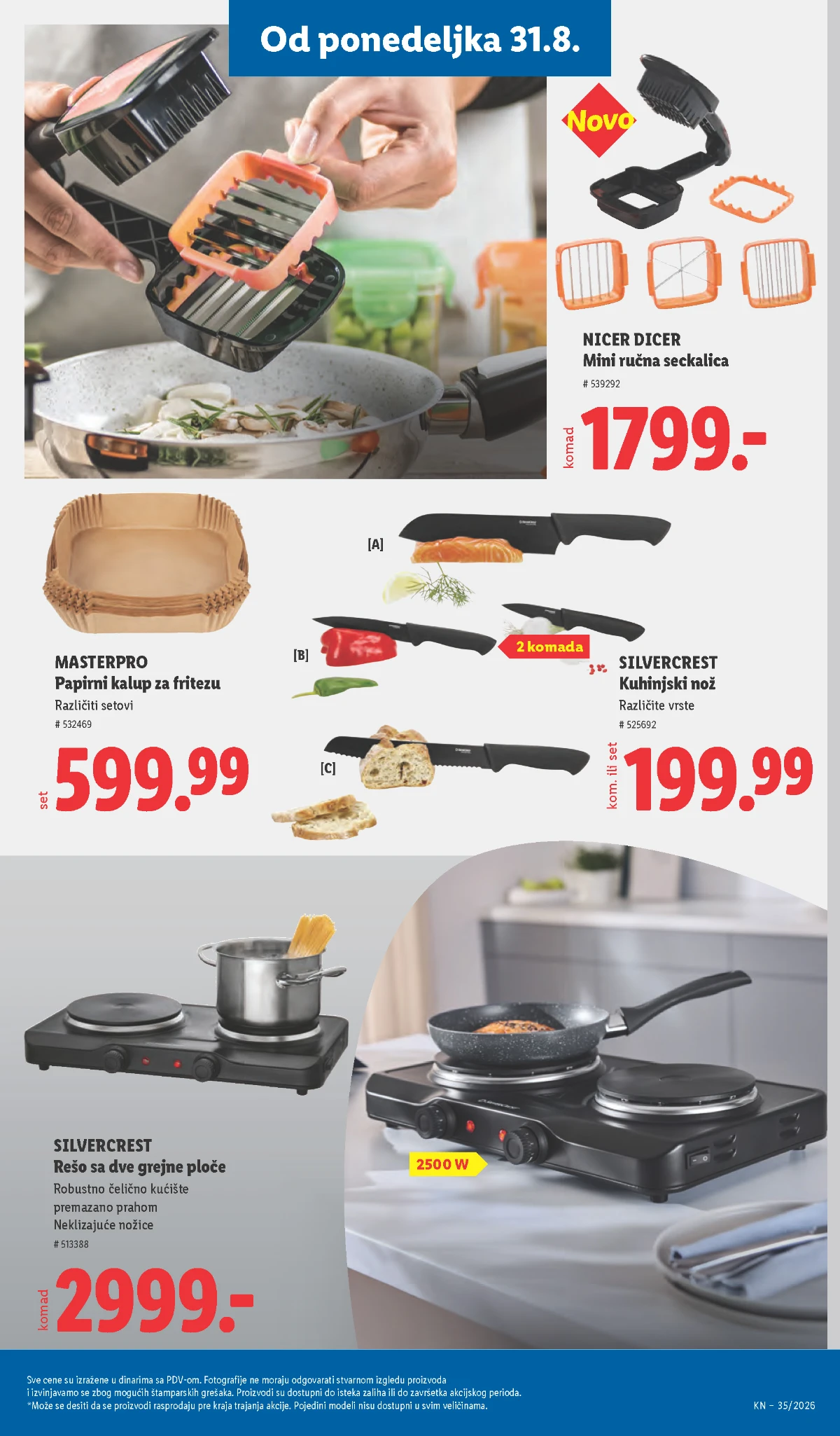 Lidl katalog strana 91 – Silvercrest rešo, kuhinjski noževi i Nicer Dicer