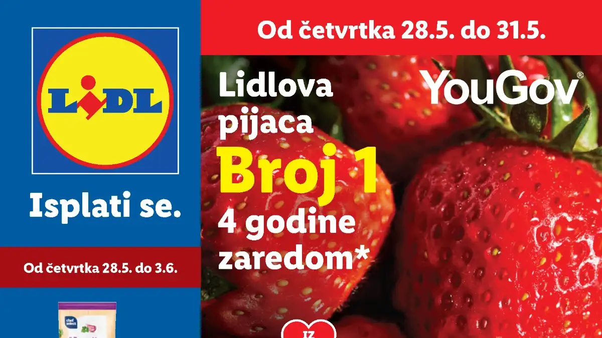 Lidl katalog jun 2026 – Parkside alati, Lidl pijaca i mesara po akcijskim cijenama Lidl katalog od 28.05. do 03.06.2026 – Parkside alati, voće, meso i proizvodi za dom na sniženju