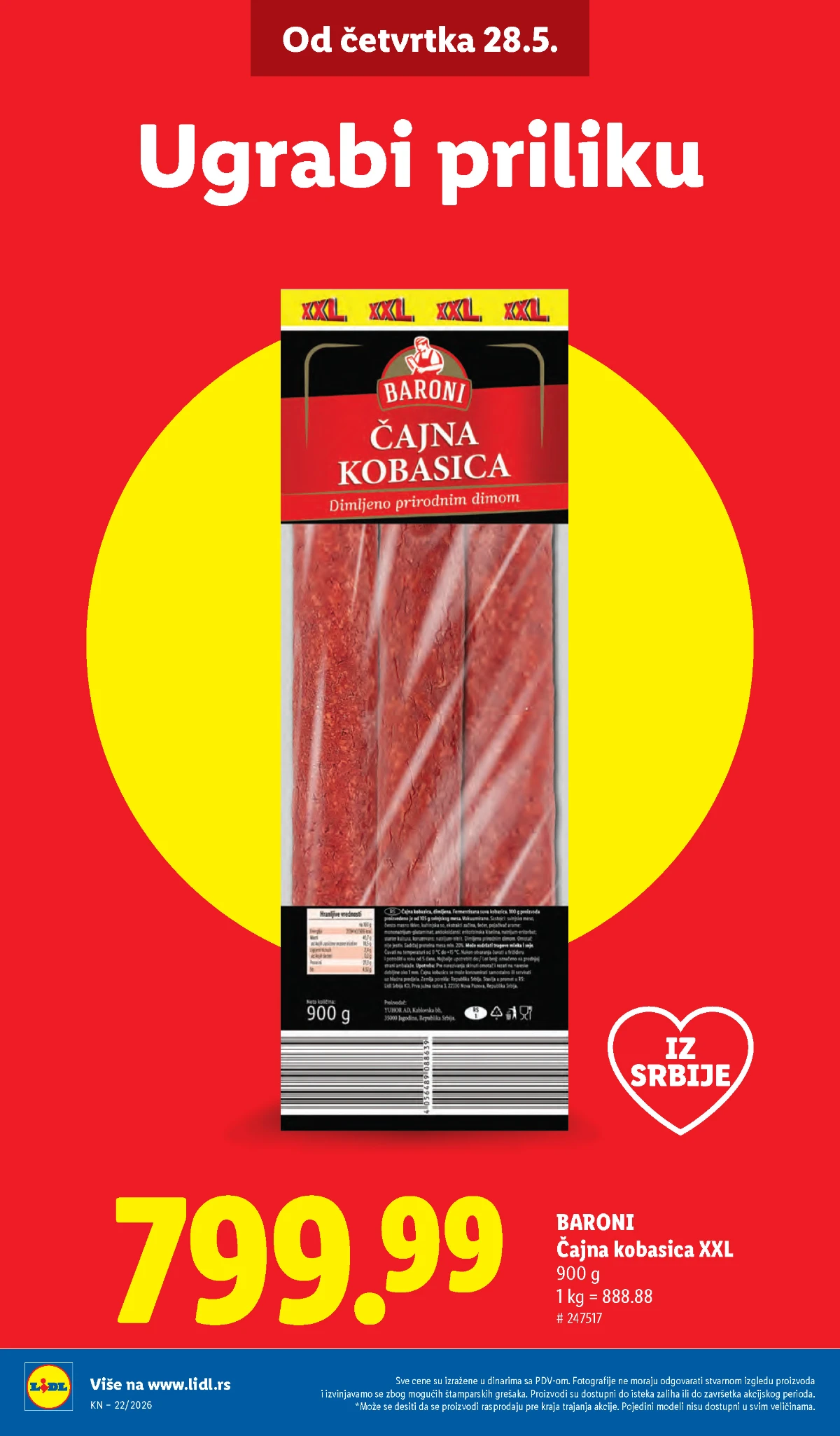Lidl katalog strana 4 – akcijska ponuda od 28.05. do 03.06.2026 Lidl katalog strana 4 – akcijska ponuda od 28.05. do 03.06.2026