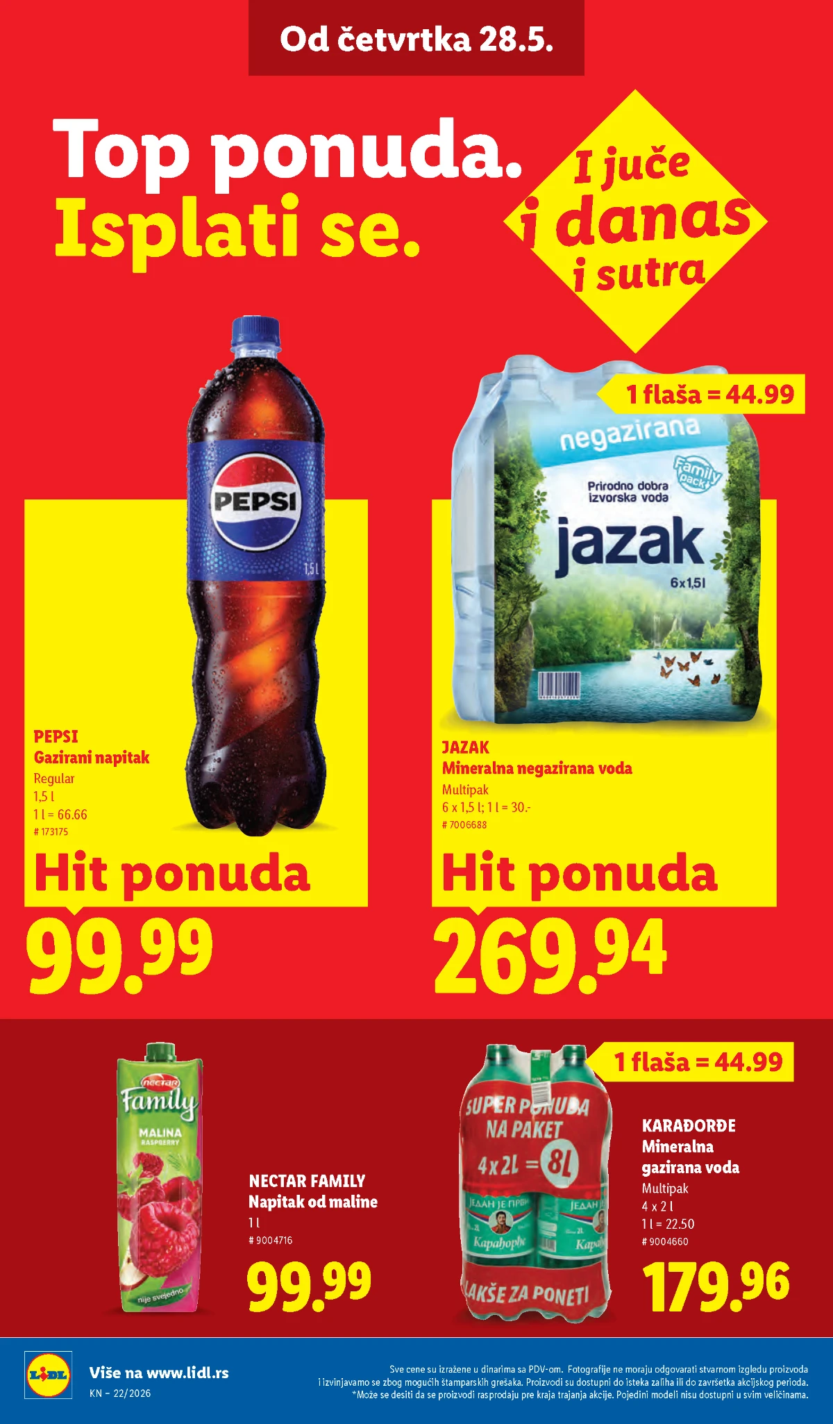 Lidl katalog strana 30 – akcijska ponuda od 28.05. do 03.06.2026 Lidl katalog strana 30 – Lidl sniženja jun 2026