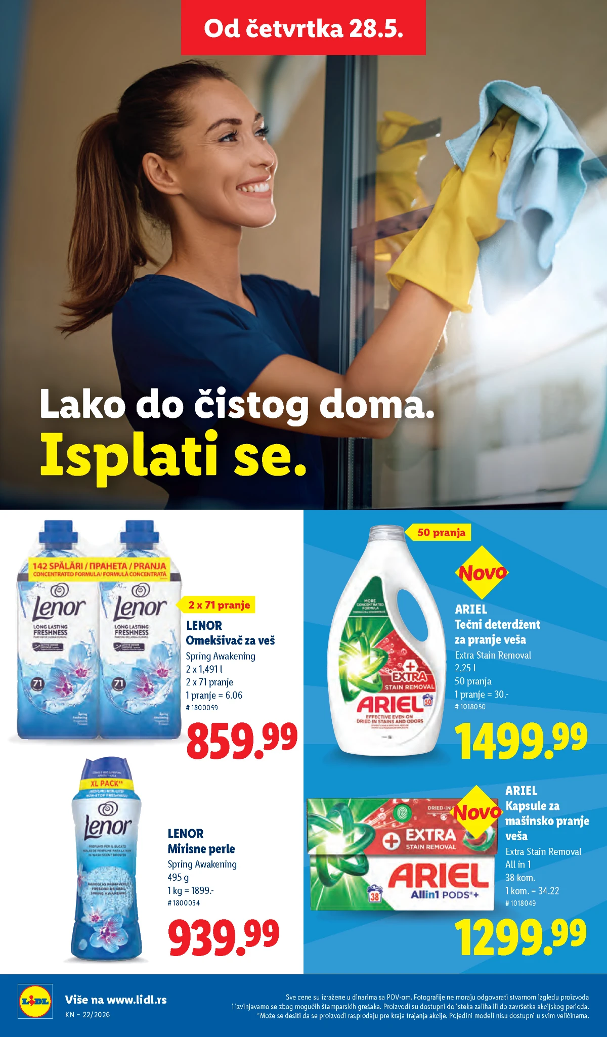 Lidl katalog strana 34 – akcijska ponuda od 28.05. do 03.06.2026 Lidl katalog strana 34 – Lidl katalog proizvodi na akciji